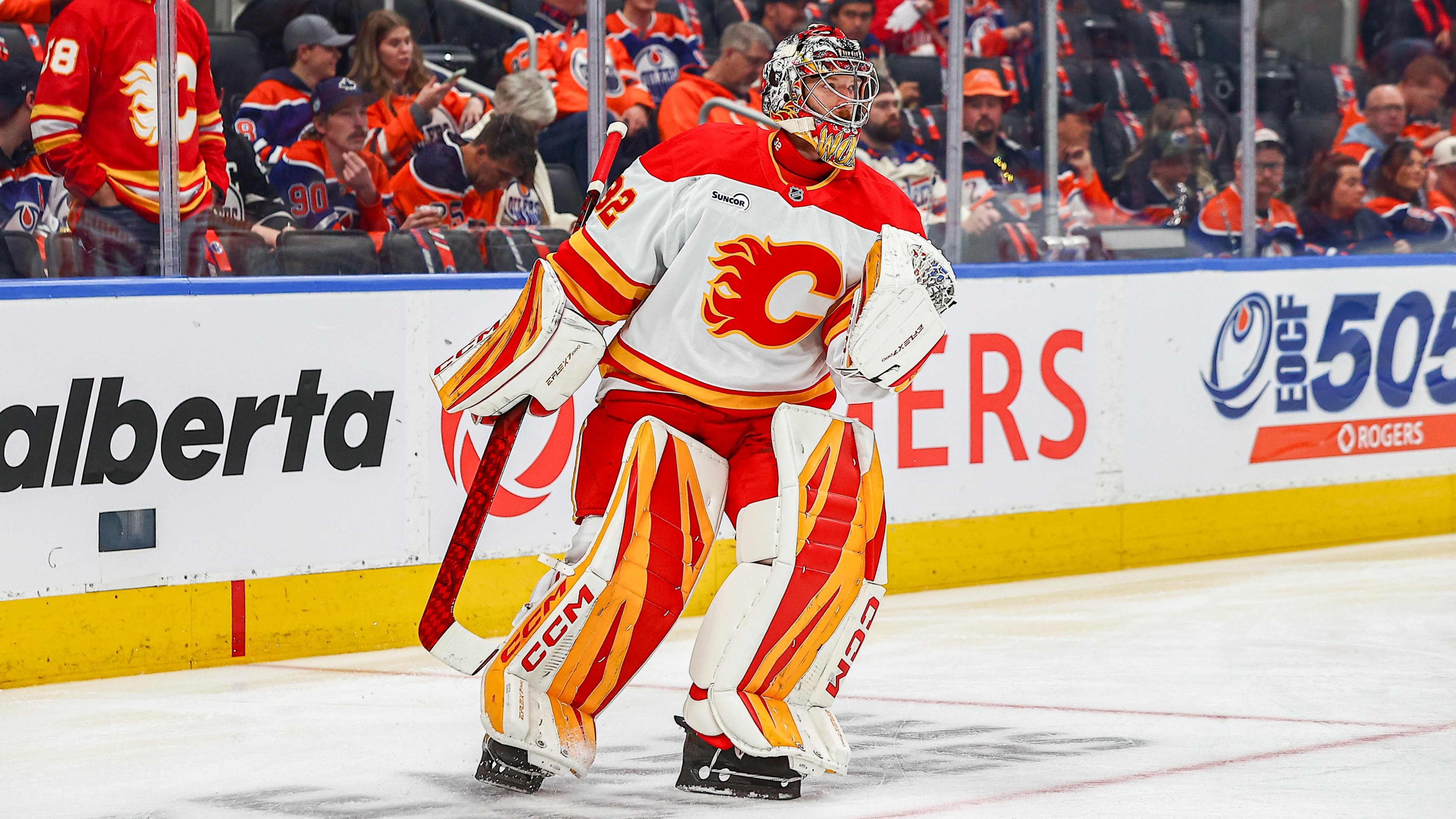 NHL: OCT 08 Flames at Oilers NHL: OCT 08 Flames at Oilers