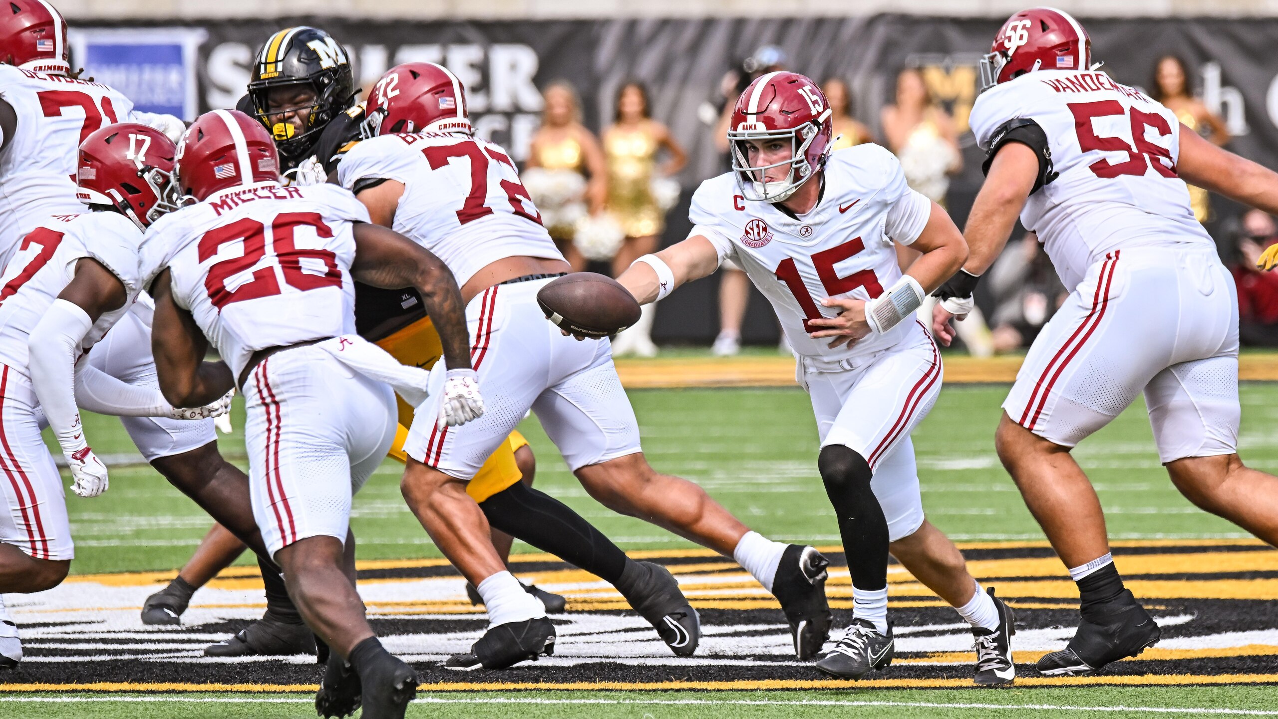 COLLEGE FOOTBALL: OCT 11 Alabama at Missouri