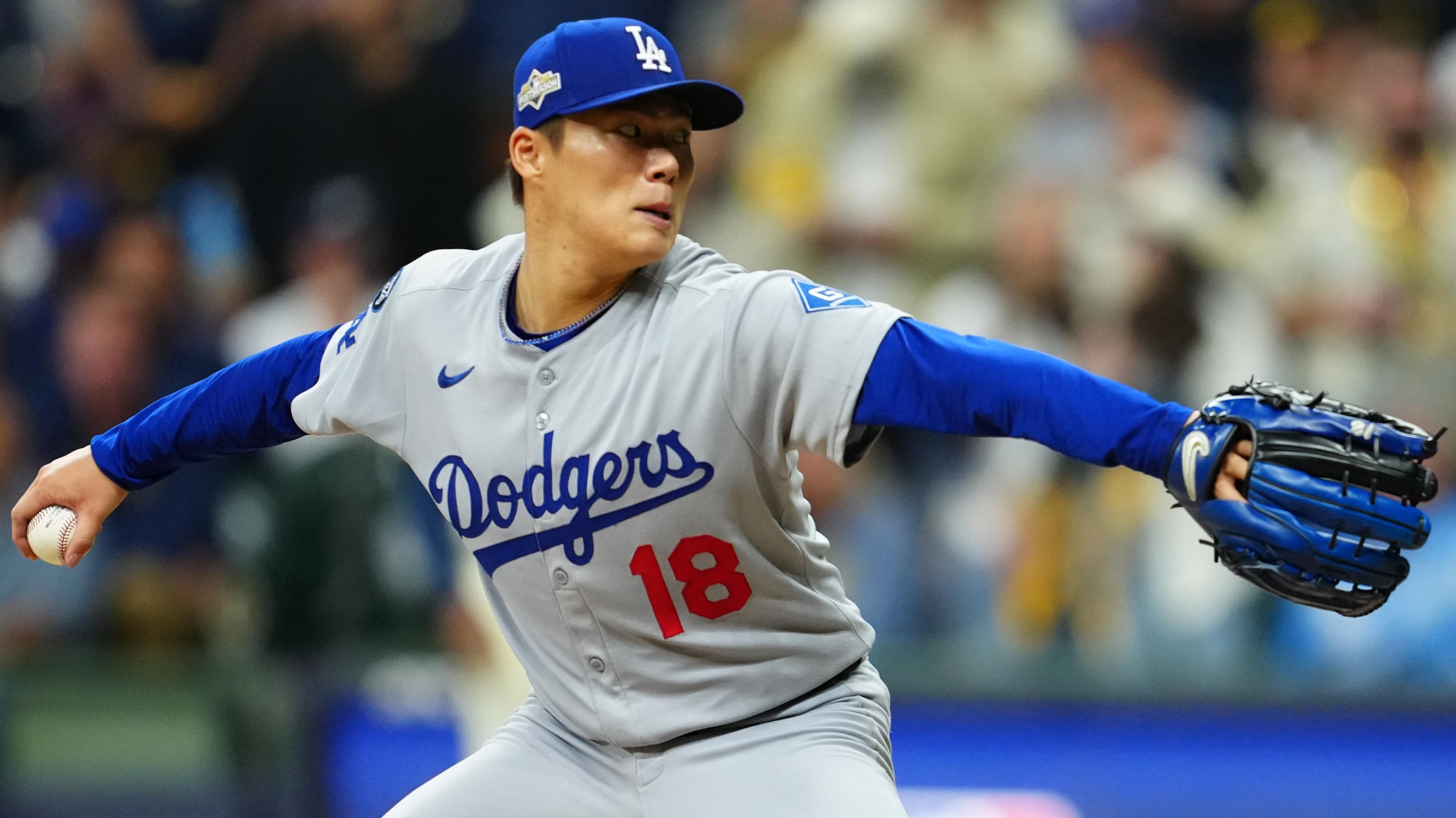 Yoshinobu Yamamoto Pitches Complete Game, Wows Fans as Dodgers Beat Brewers in NLCS G2