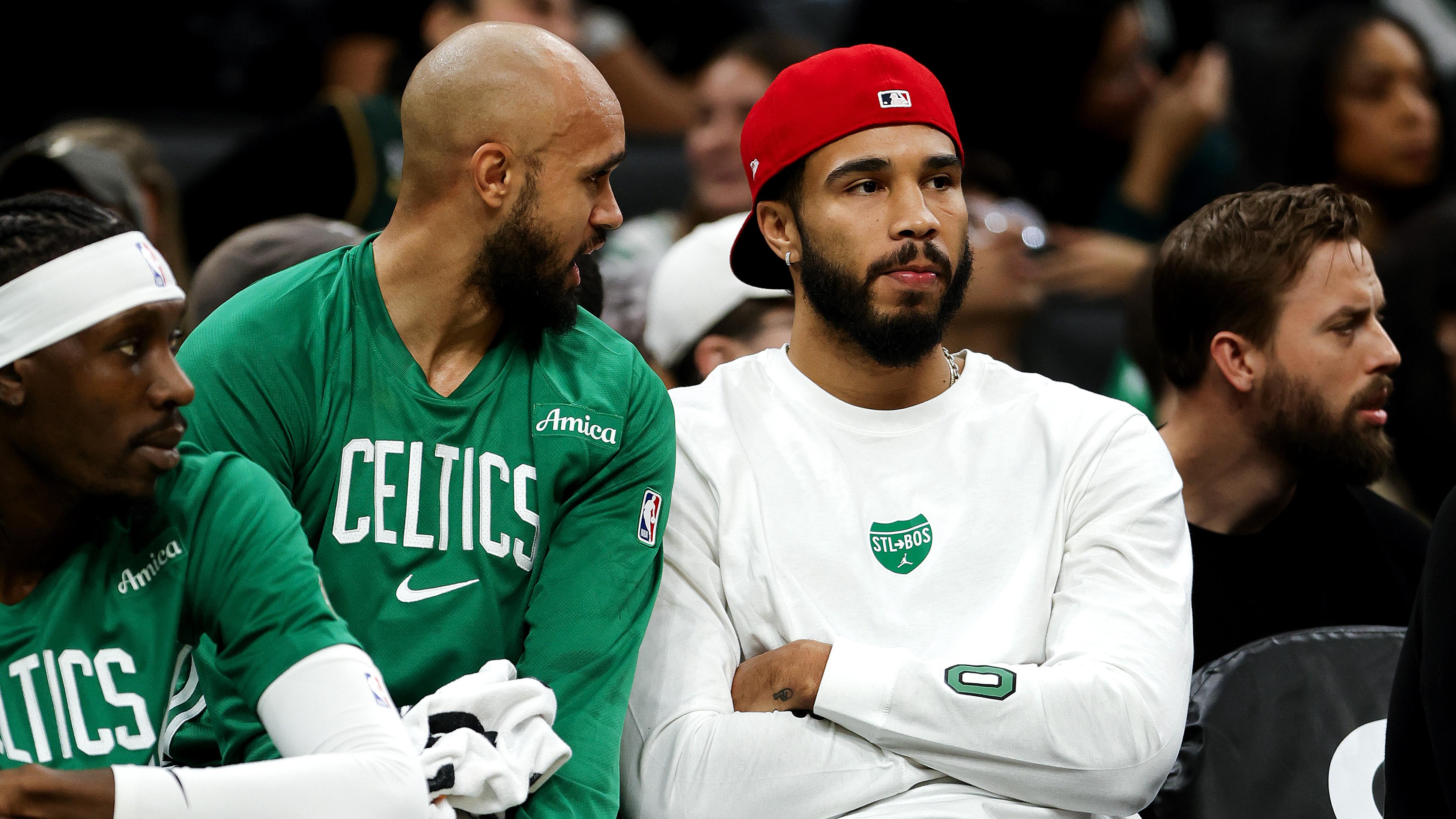 Jaylen Brown exits early in Celtics' preseason win at buzzer, and other observations vs. Raptors