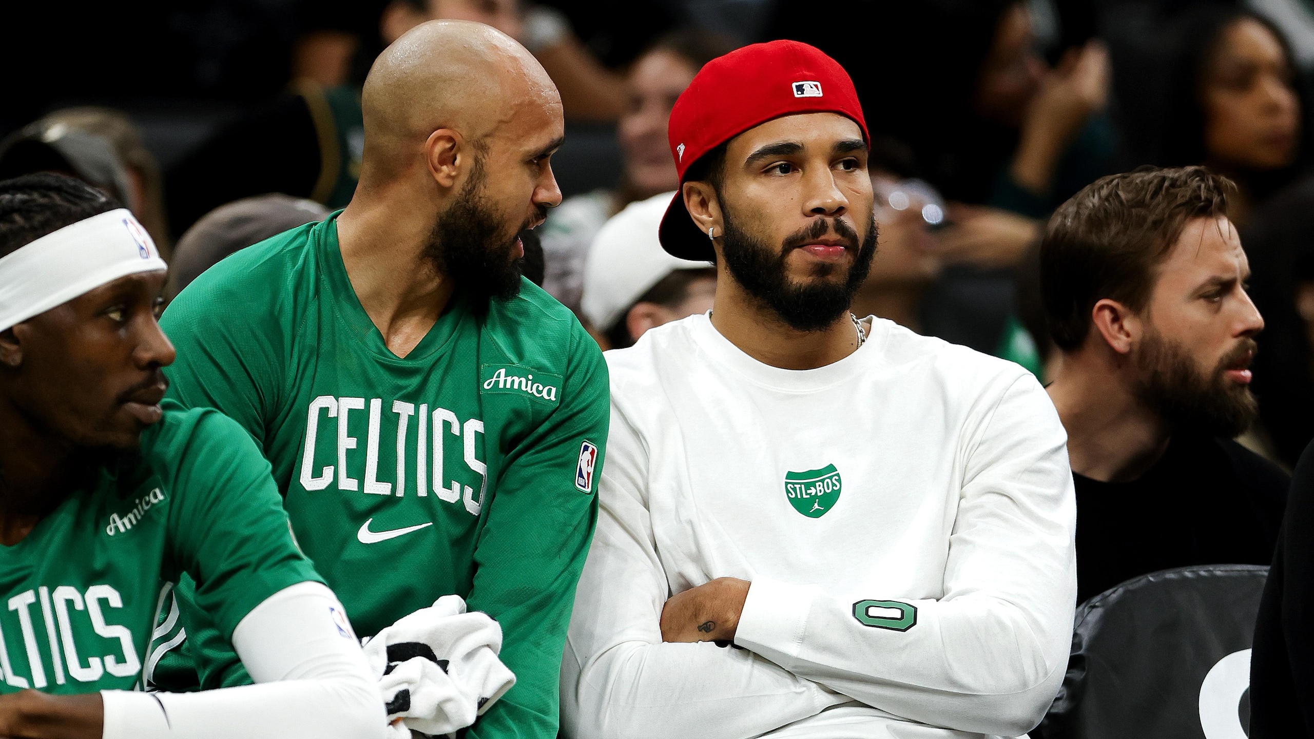 Jaylen Brown exits early in Celtics' preseason win at buzzer, and other observations vs. Raptors