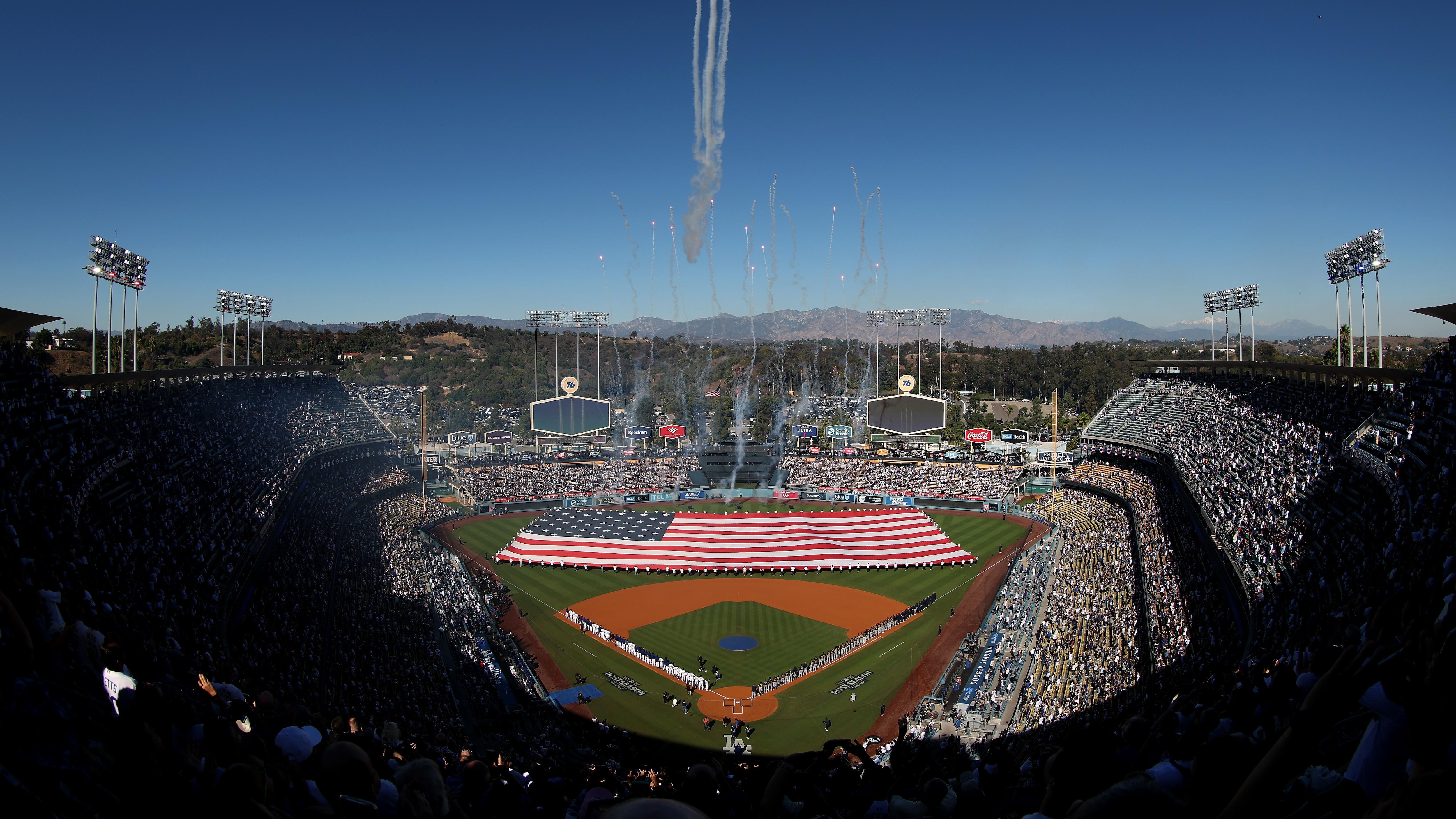 National League Championship Series - Milwaukee Brewers v Los Angeles Dodgers - Game Three National League Championship Series - Milwaukee Brewers v Los Angeles Dodgers - Game Three