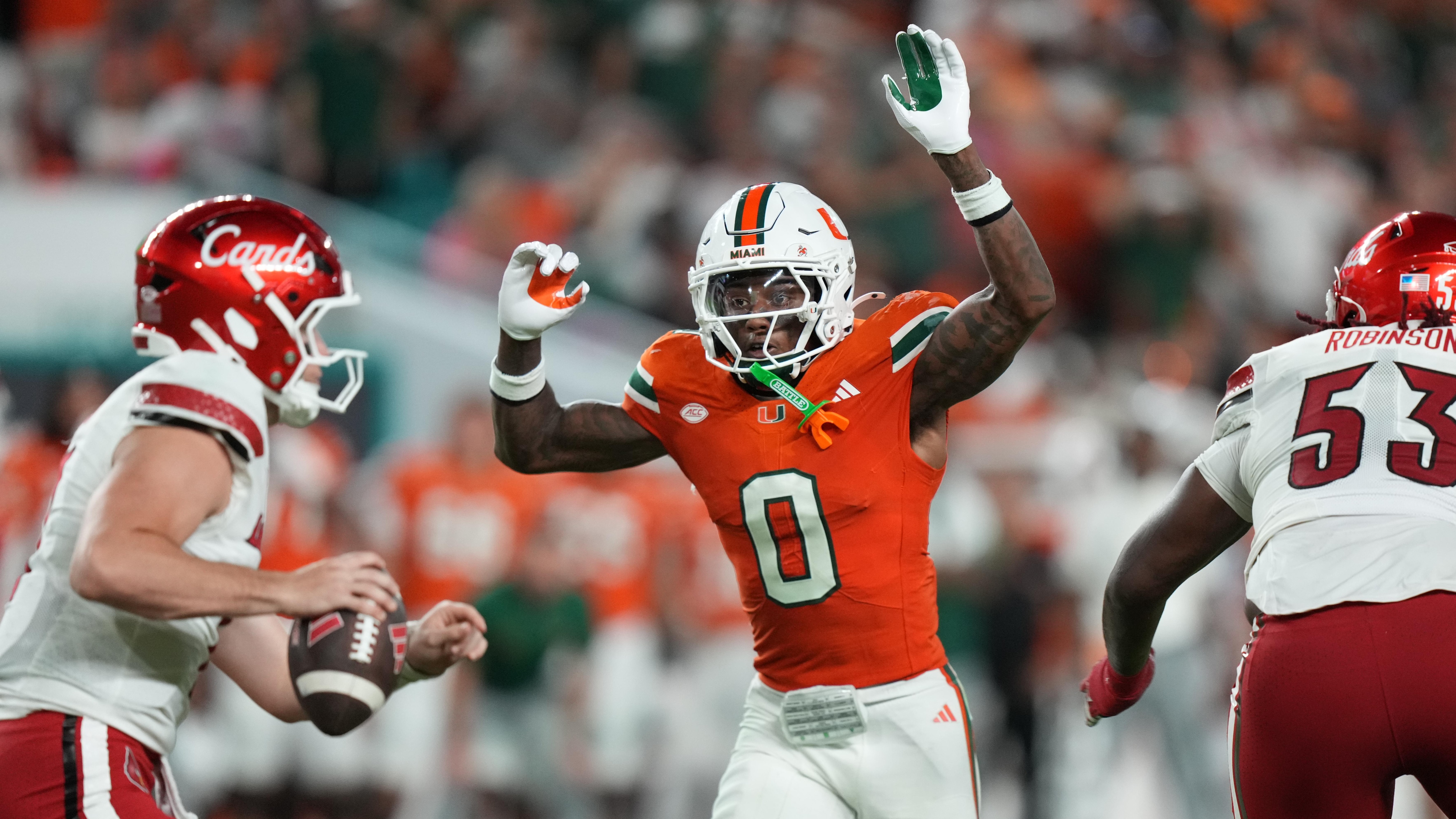 COLLEGE FOOTBALL: OCT 17 Louisville at Miami