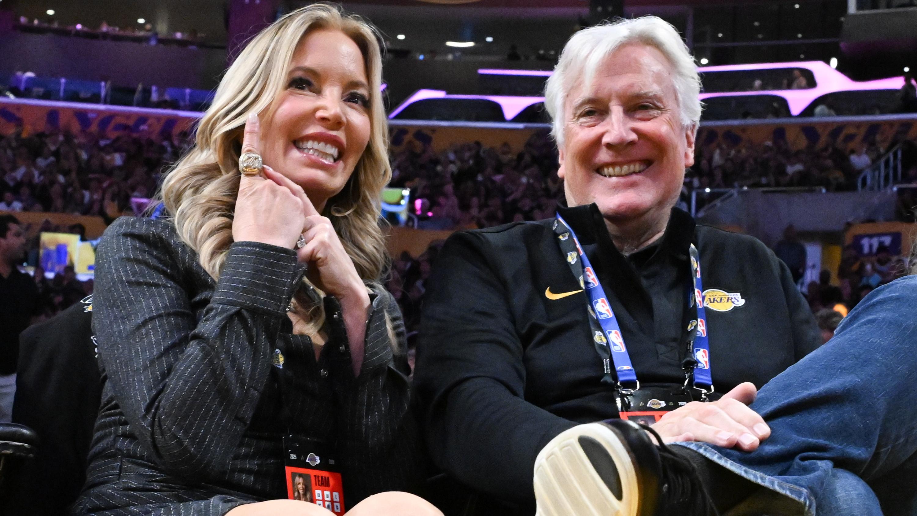 Celebrities At The Los Angeles Lakers Game