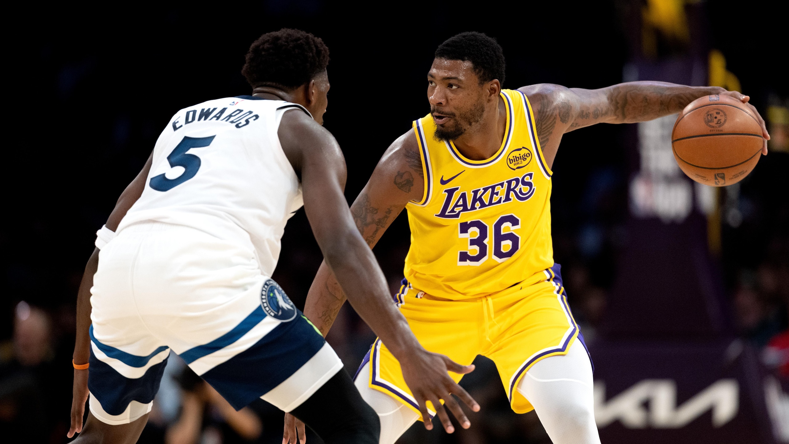 Lakers Timberwolves Basketball
