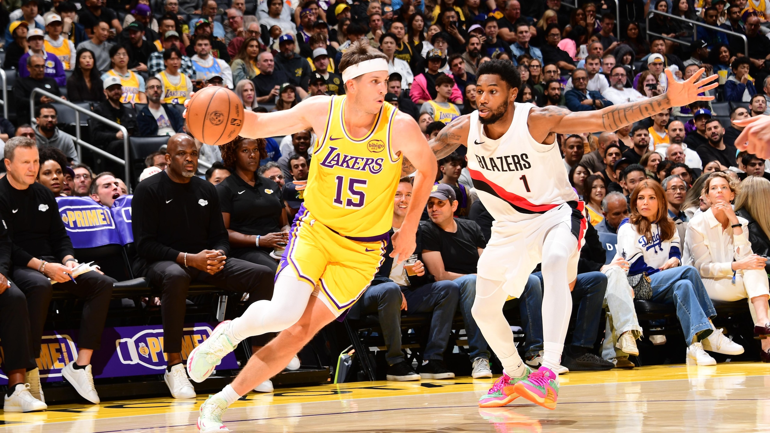 Portland Trail Blazers v Los Angeles Lakers
