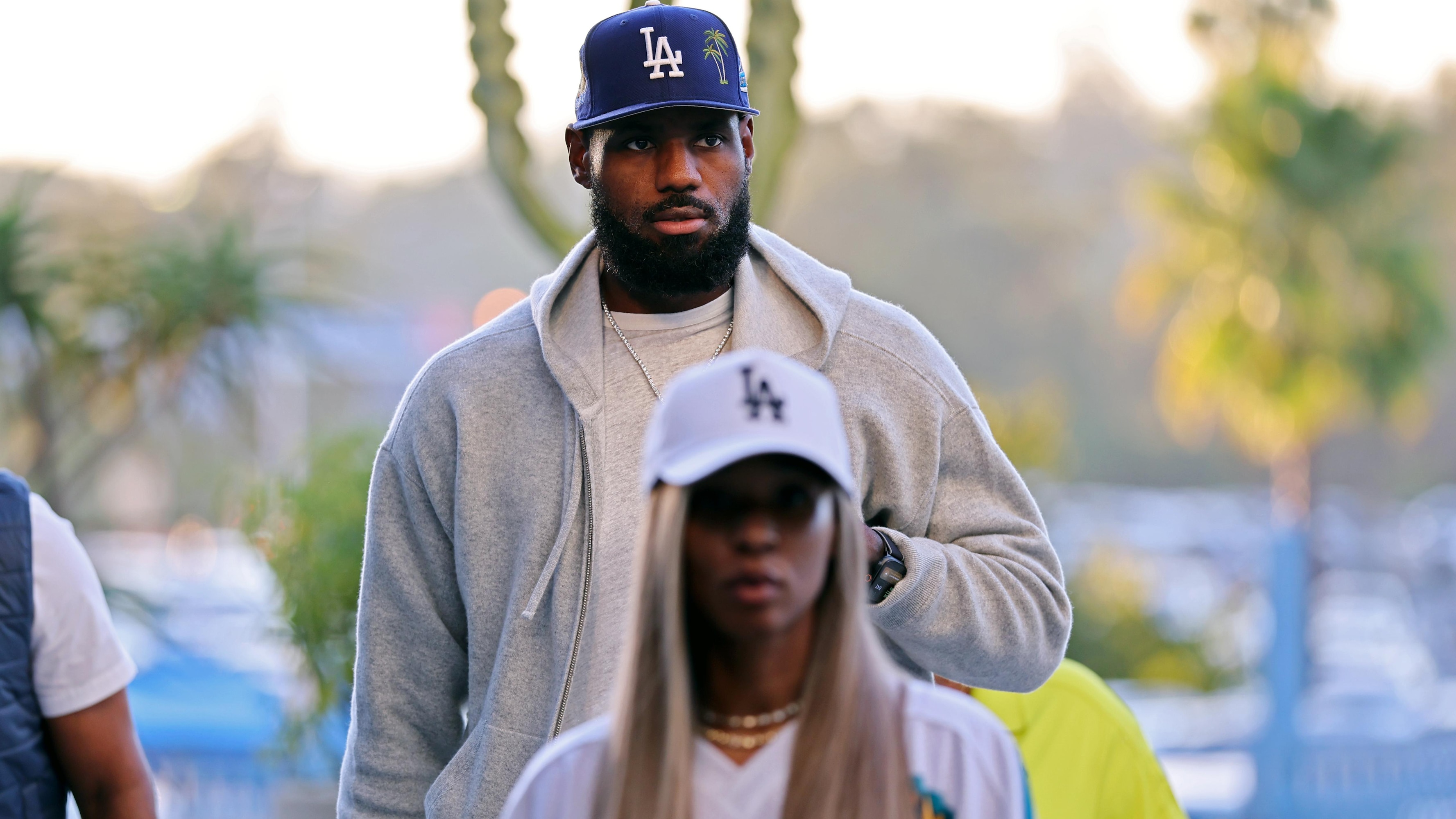 LeBron James, Wife Savannah Attend Dodgers vs. Blue Jays World Series Game 4 in Photo
