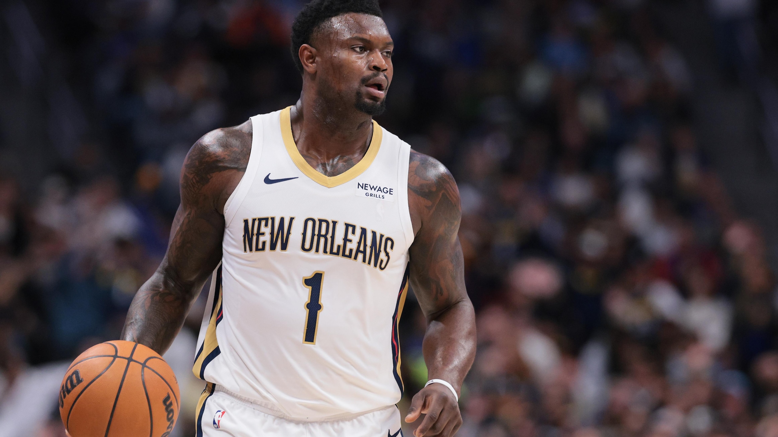 New Orleans Pelicans v Denver Nuggets New Orleans Pelicans v Denver Nuggets
