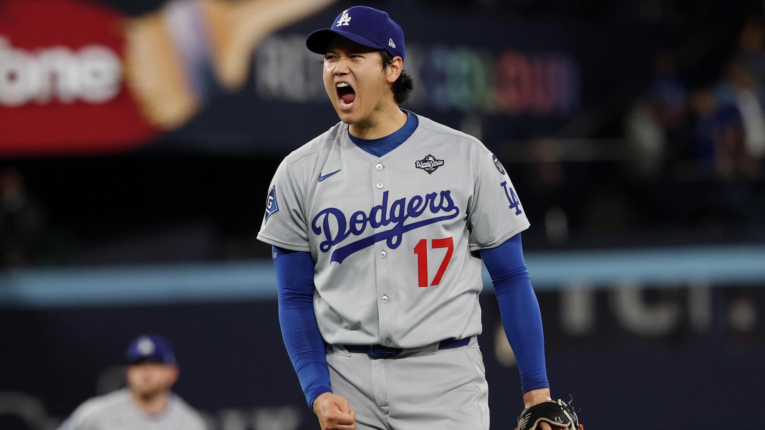 Dodgers and Blue Jays in game 7 of the world series at Rogers Centre. Dodgers and Blue Jays in game 7 of the world series at Rogers Centre.