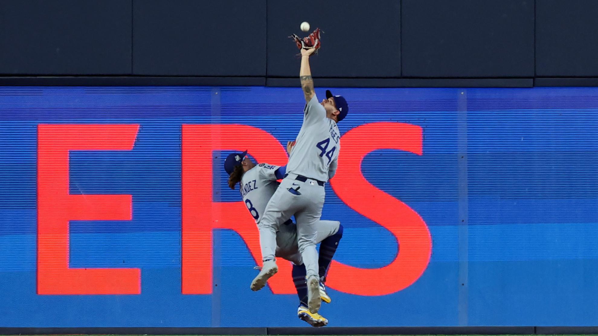 Dodgers and Blue Jays in game 7 of the world series at Rogers Centre.