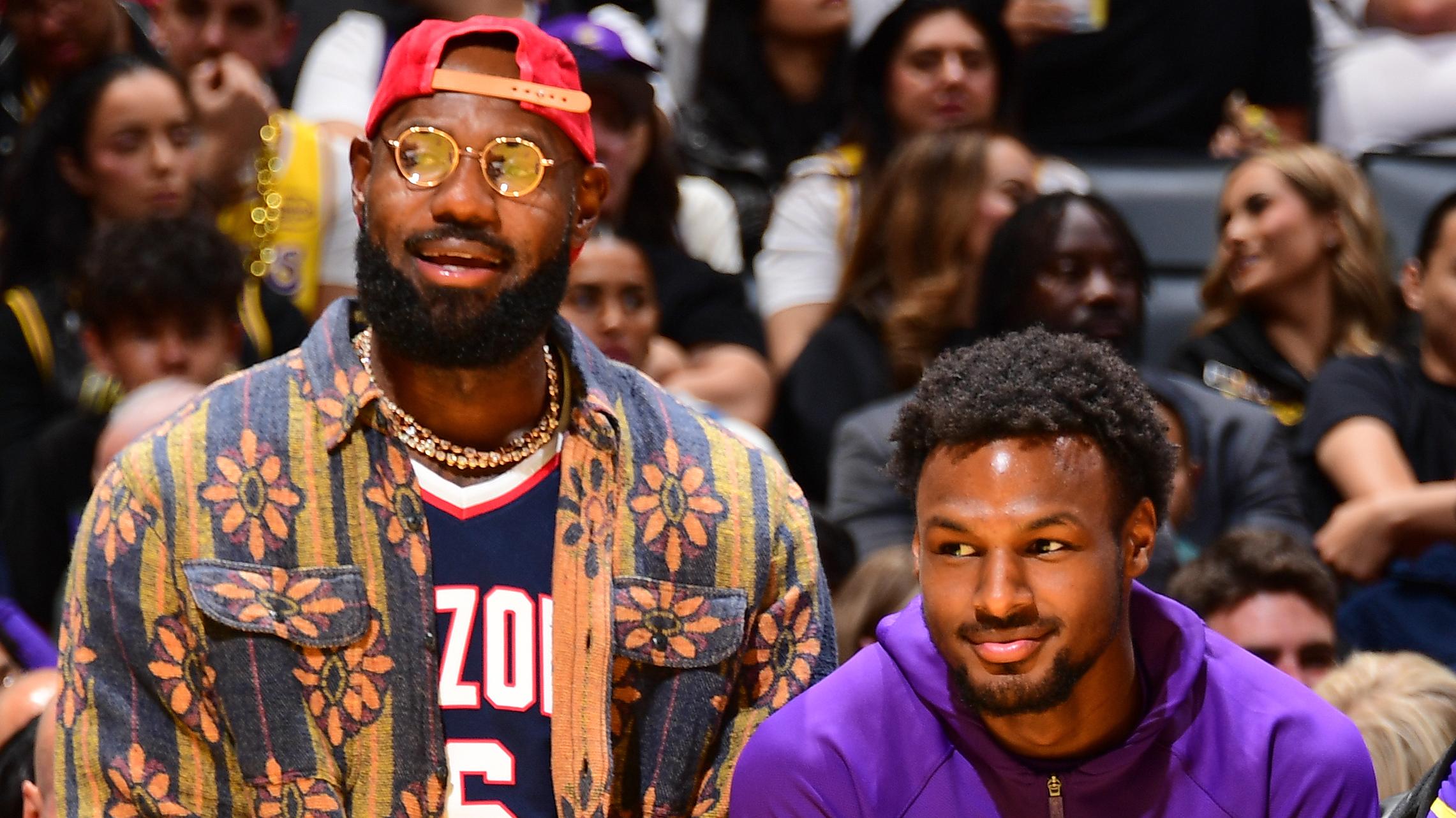 LeBron Beams: Son Bronny Growing With Lakers