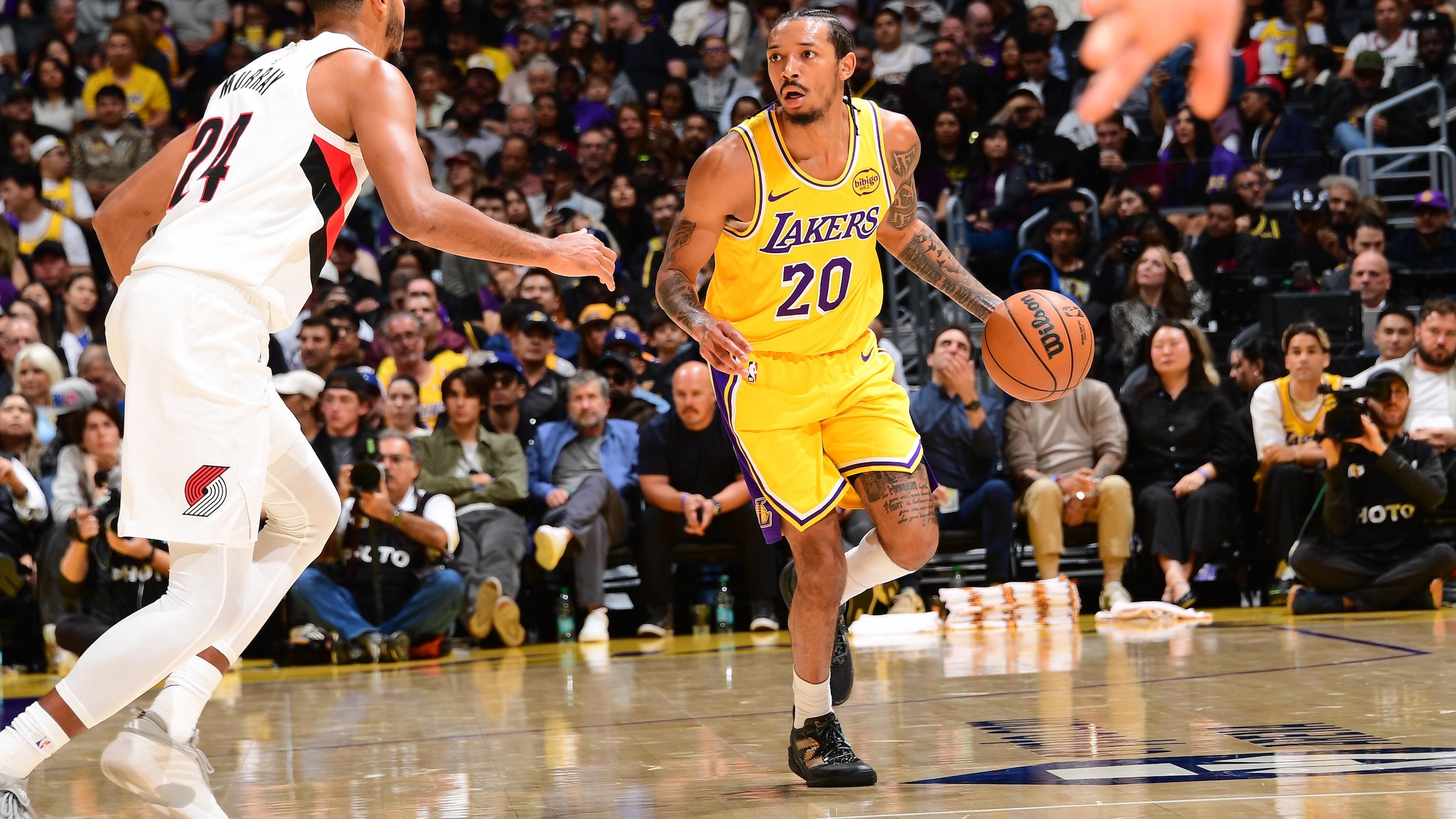 Portland Trail Blazers v Los Angeles Lakers