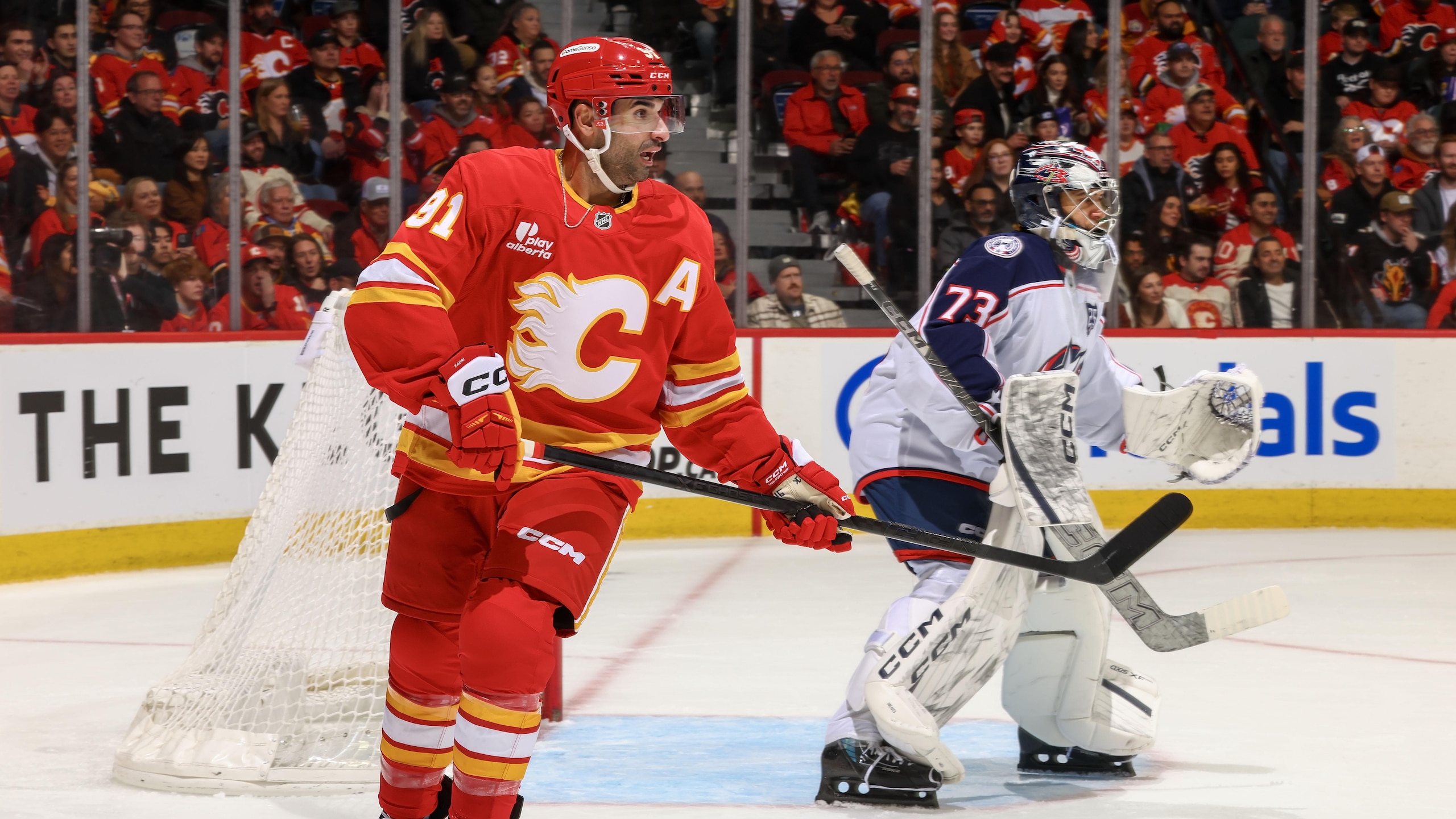 Calgary Flames v Columbus Blue Jackets