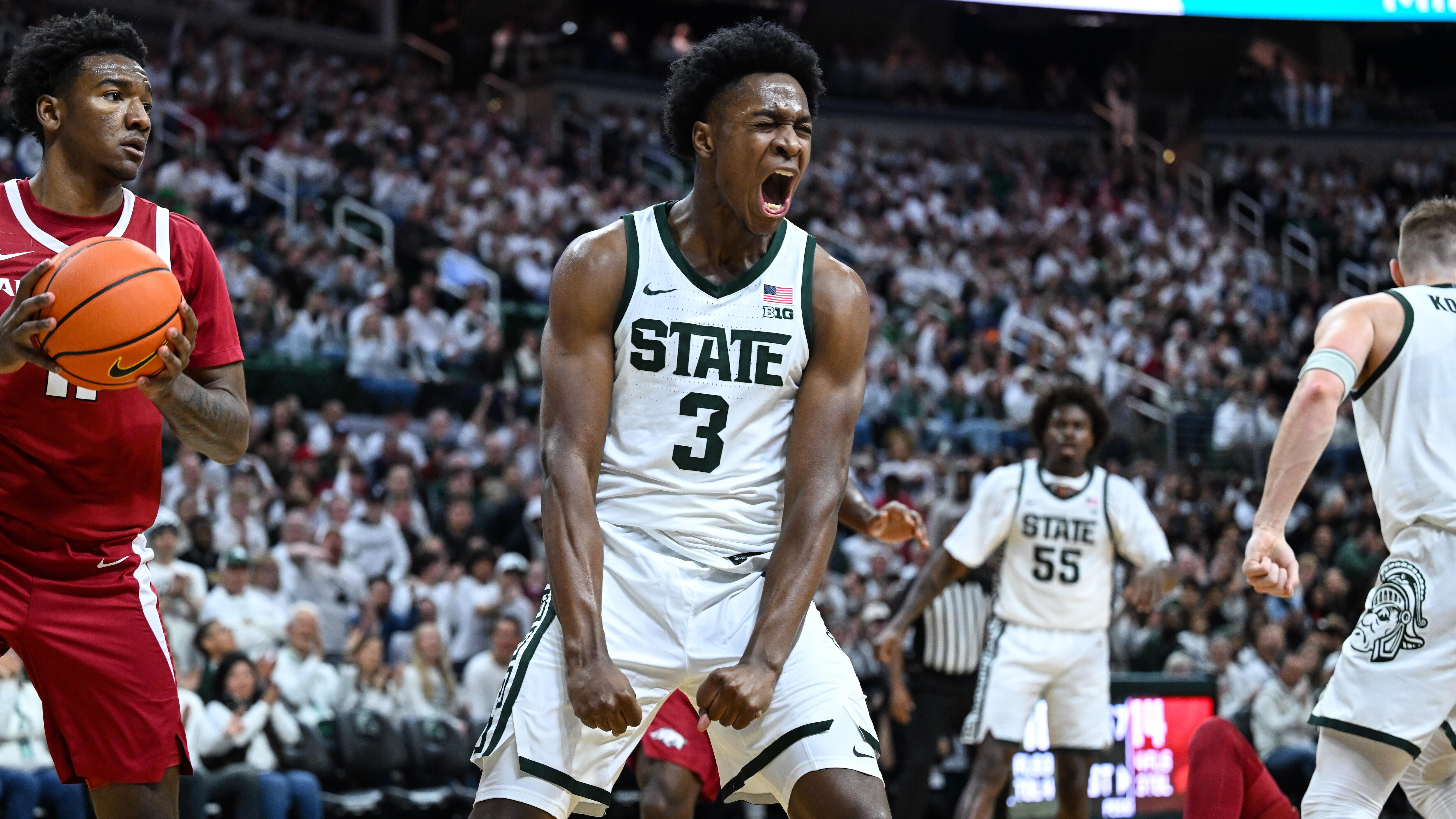 COLLEGE BASKETBALL: NOV 8 Arkansas at Michigan State