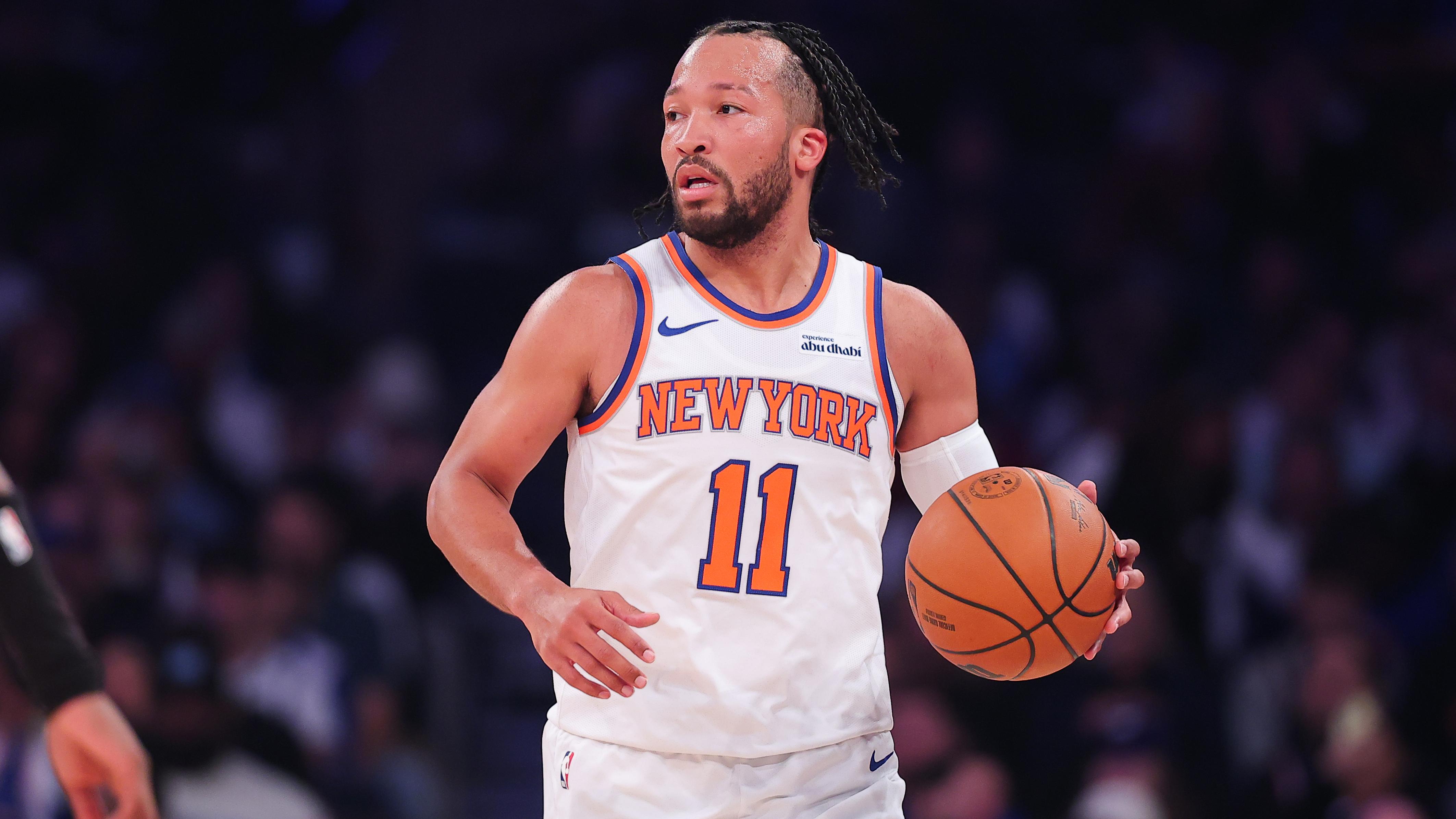 Jalen Brunson in Walking Boot — Knicks Ankle Scare