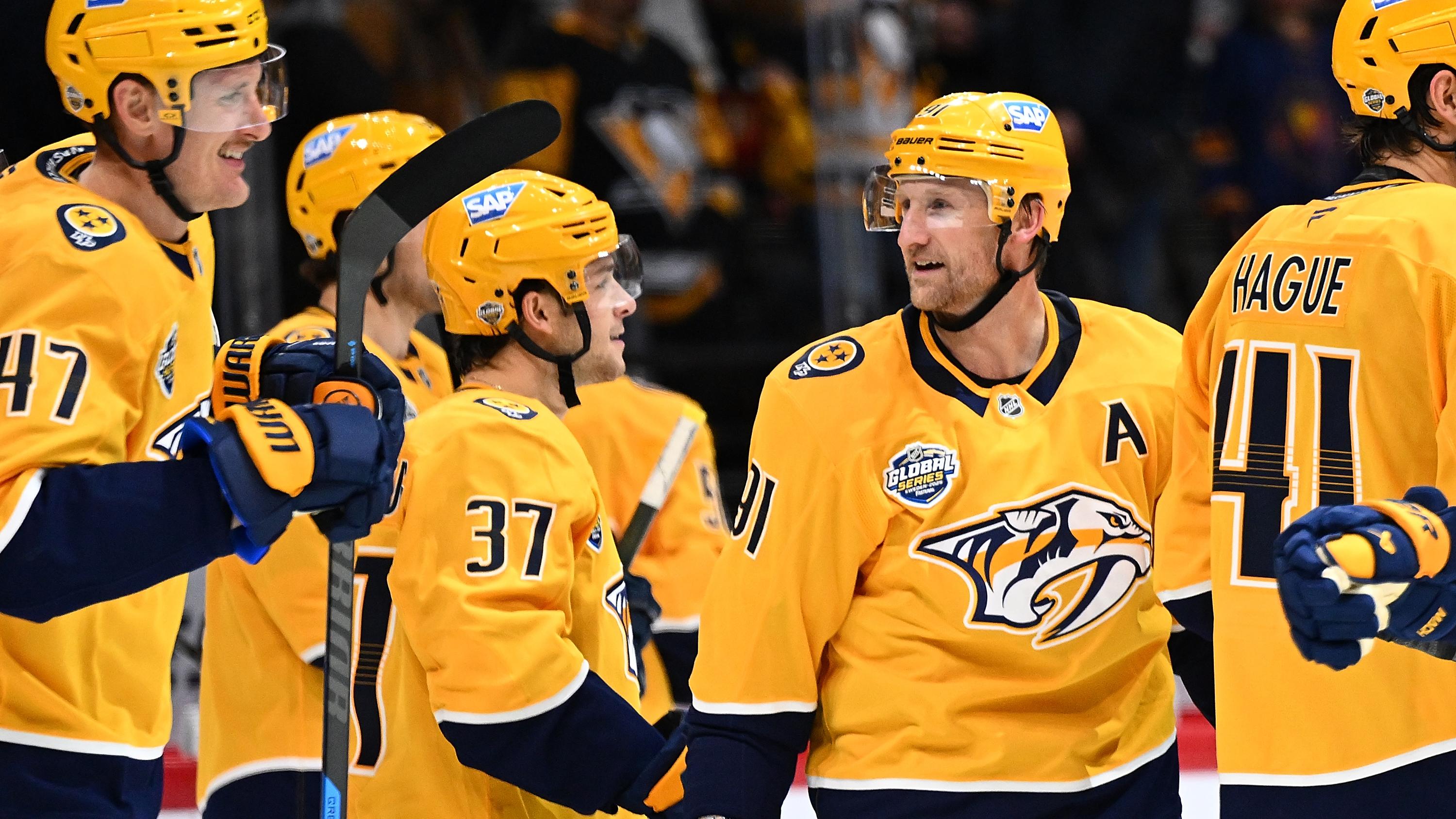 2025 NHL Global Series Sweden: Pittsburgh Penguins v Nashville Predators