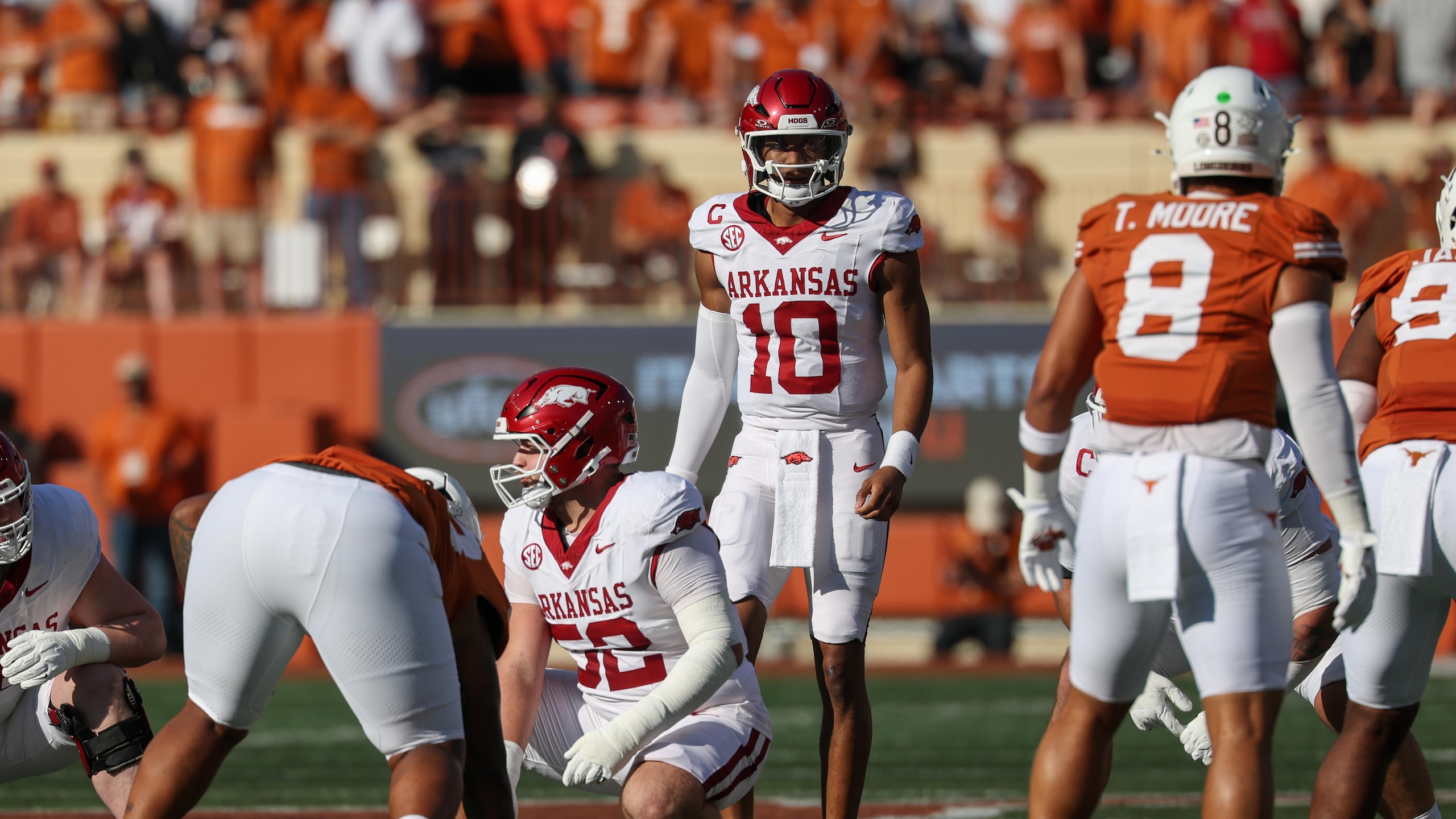 COLLEGE FOOTBALL: NOV 22 Arkansas at Texas COLLEGE FOOTBALL: NOV 22 Arkansas at Texas