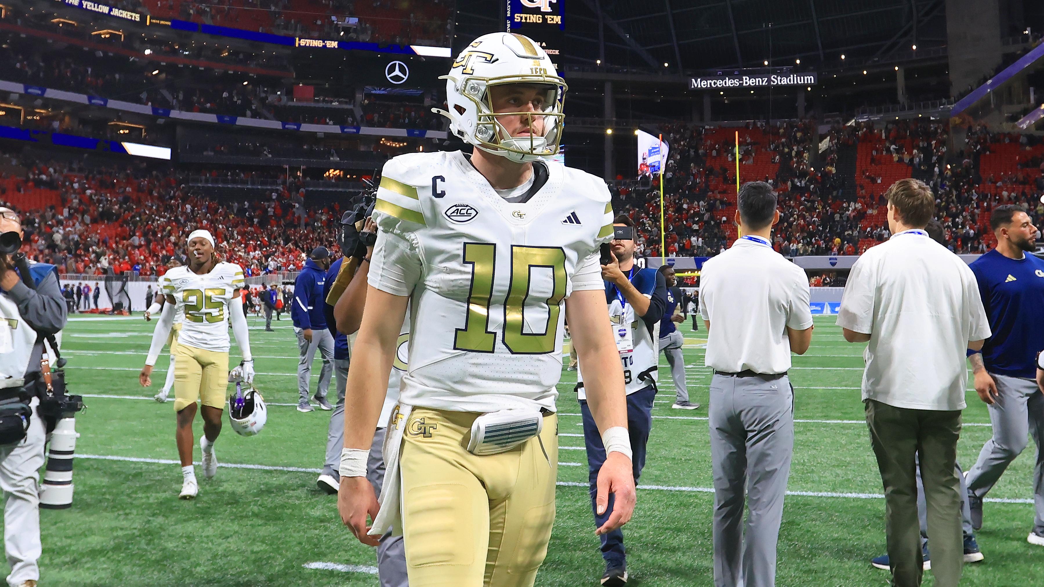 COLLEGE FOOTBALL: NOV 28 Invesco QQQ Atlanta Gridiron Classic Georgia vs Georgia Tech