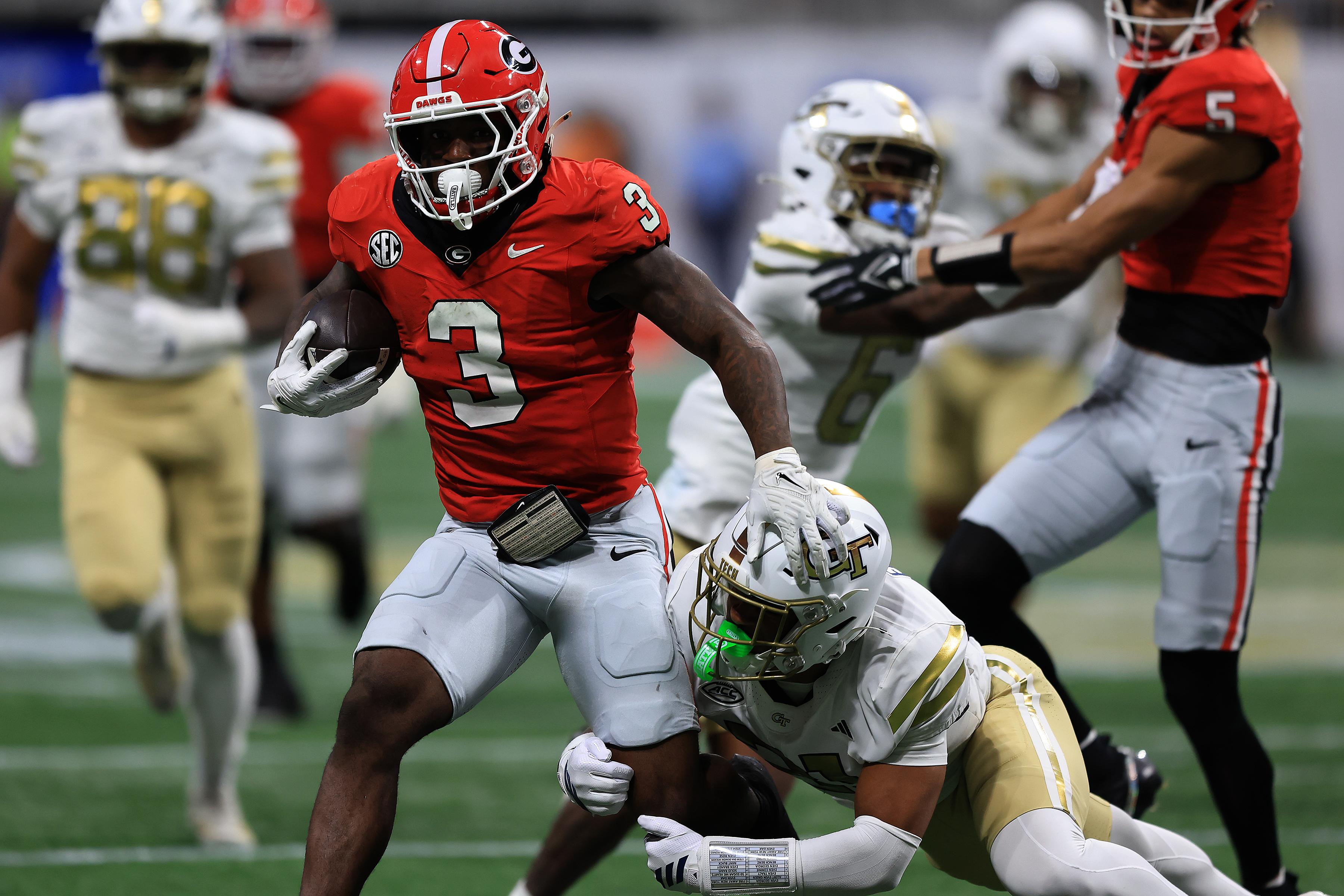 COLLEGE FOOTBALL: NOV 28 Invesco QQQ Atlanta Gridiron Classic Georgia vs Georgia Tech