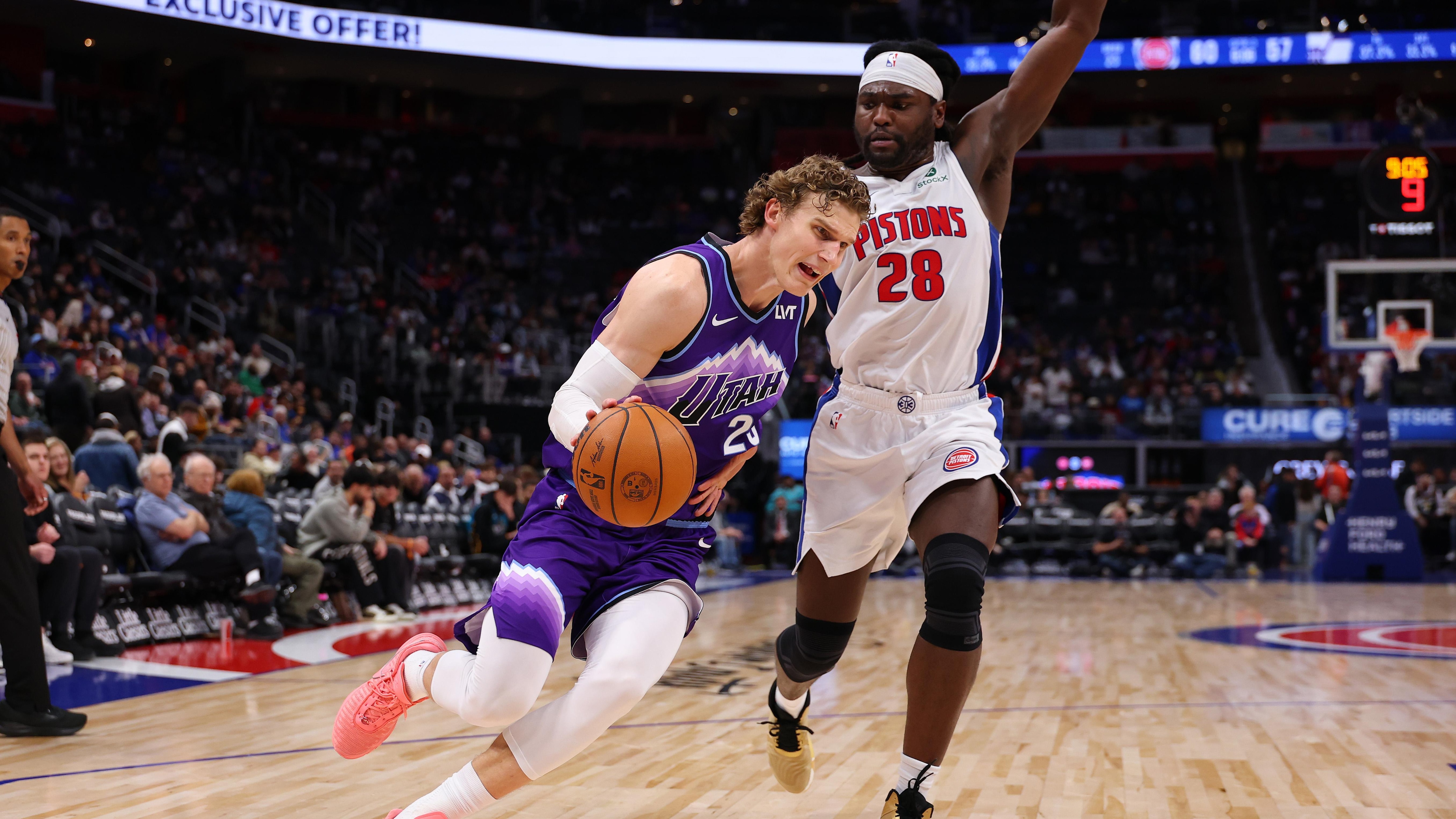 Utah Jazz v Detroit Pistons