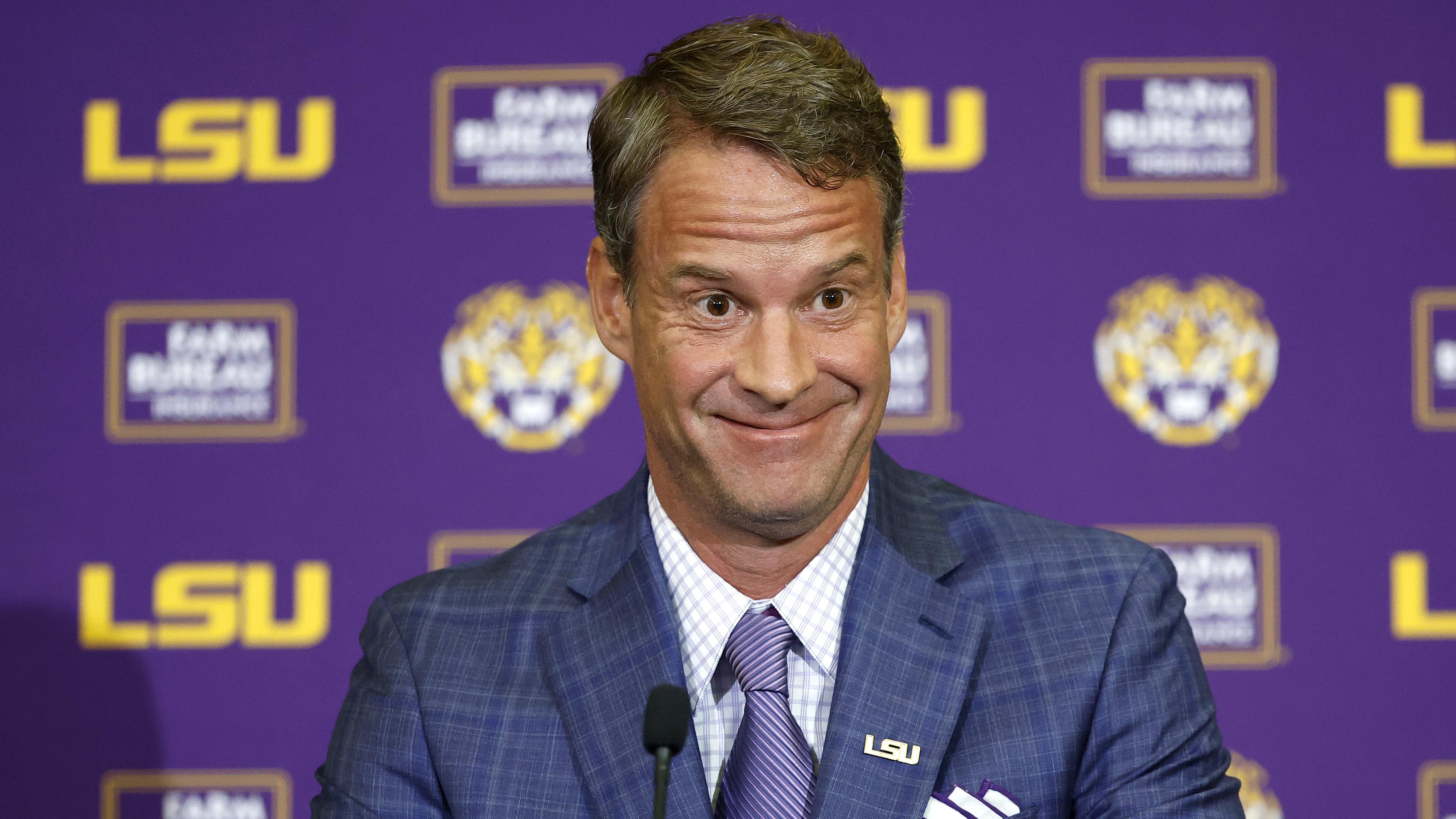 LSU Football Hosts Press Conference Introducing New Head Coach Lane Kiffin