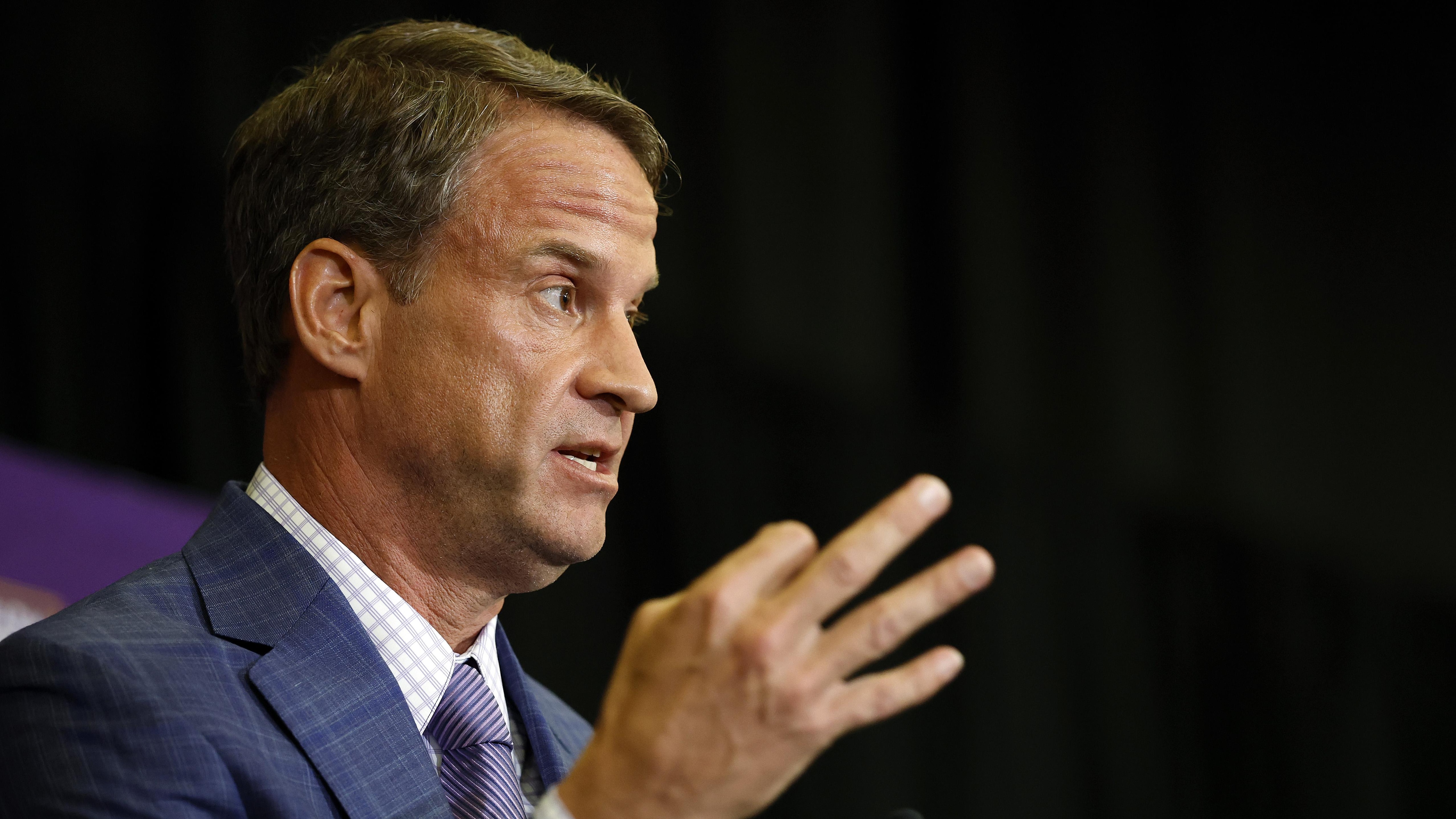 LSU Football Hosts Press Conference Introducing New Head Coach Lane Kiffin