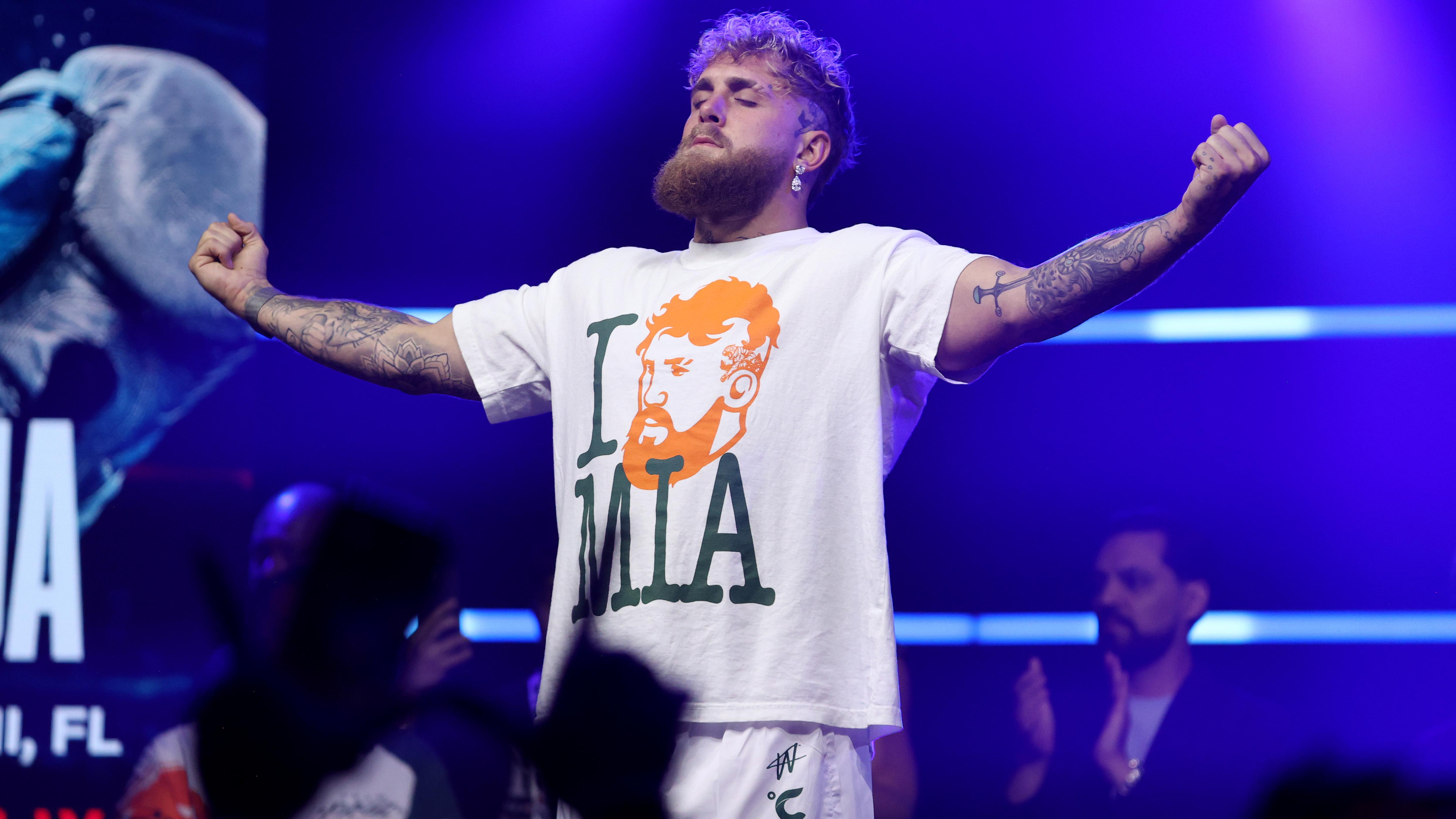 Jake Paul v Anthony Joshua - Weigh In