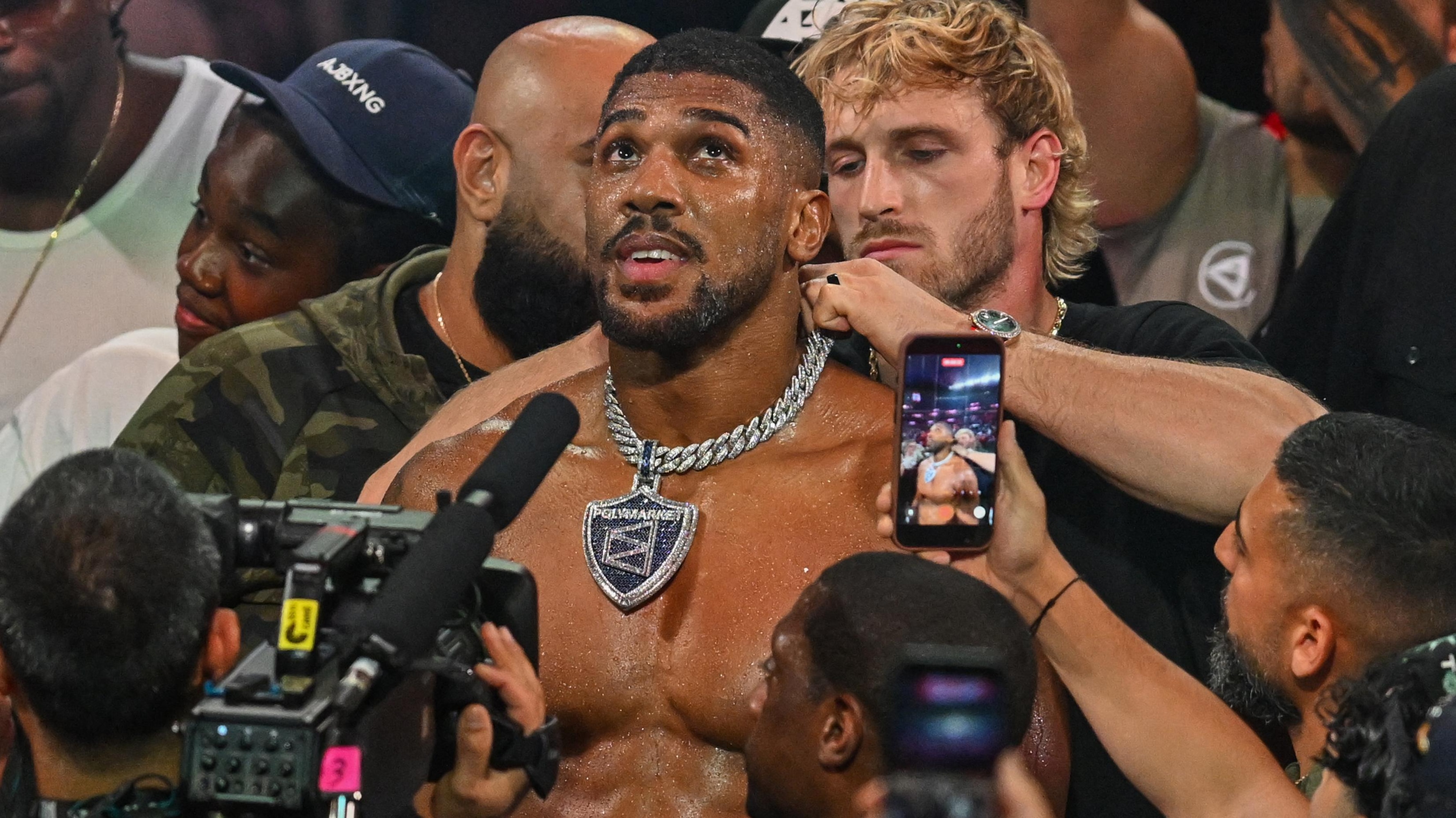 Anthony Joshua Trolls Jake Paul With Video of KO Win, 'Netflix and Chill"