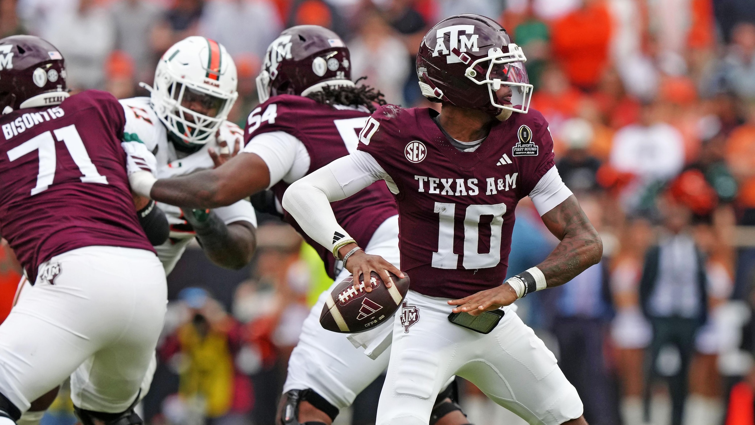 2025 College Football Playoff First Round Game - Miami v Texas A&M 2025 College Football Playoff First Round Game - Miami v Texas A&M
