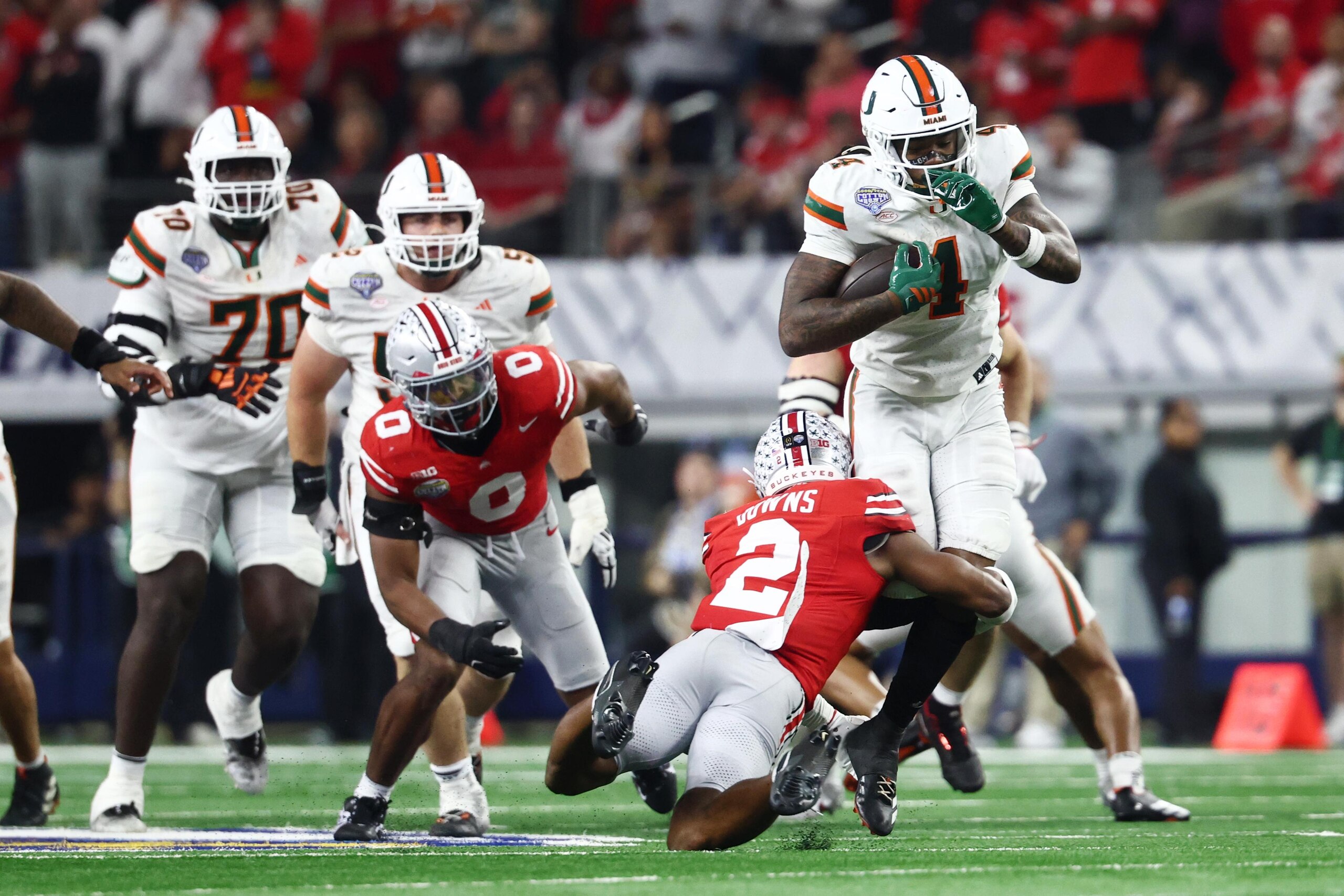 College Football Playoff Quarterfinal - Goodyear Cotton Bowl Classic: Miami v Ohio State College Football Playoff Quarterfinal - Goodyear Cotton Bowl Classic: Miami v Ohio State