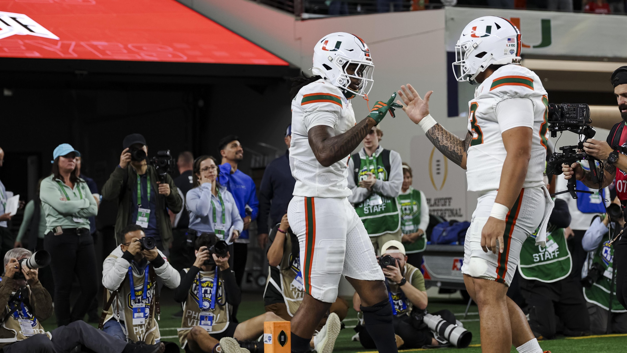 College Football Playoff Quarterfinal - Goodyear Cotton Bowl Classic: Miami v Ohio State College Football Playoff Quarterfinal - Goodyear Cotton Bowl Classic: Miami v Ohio State