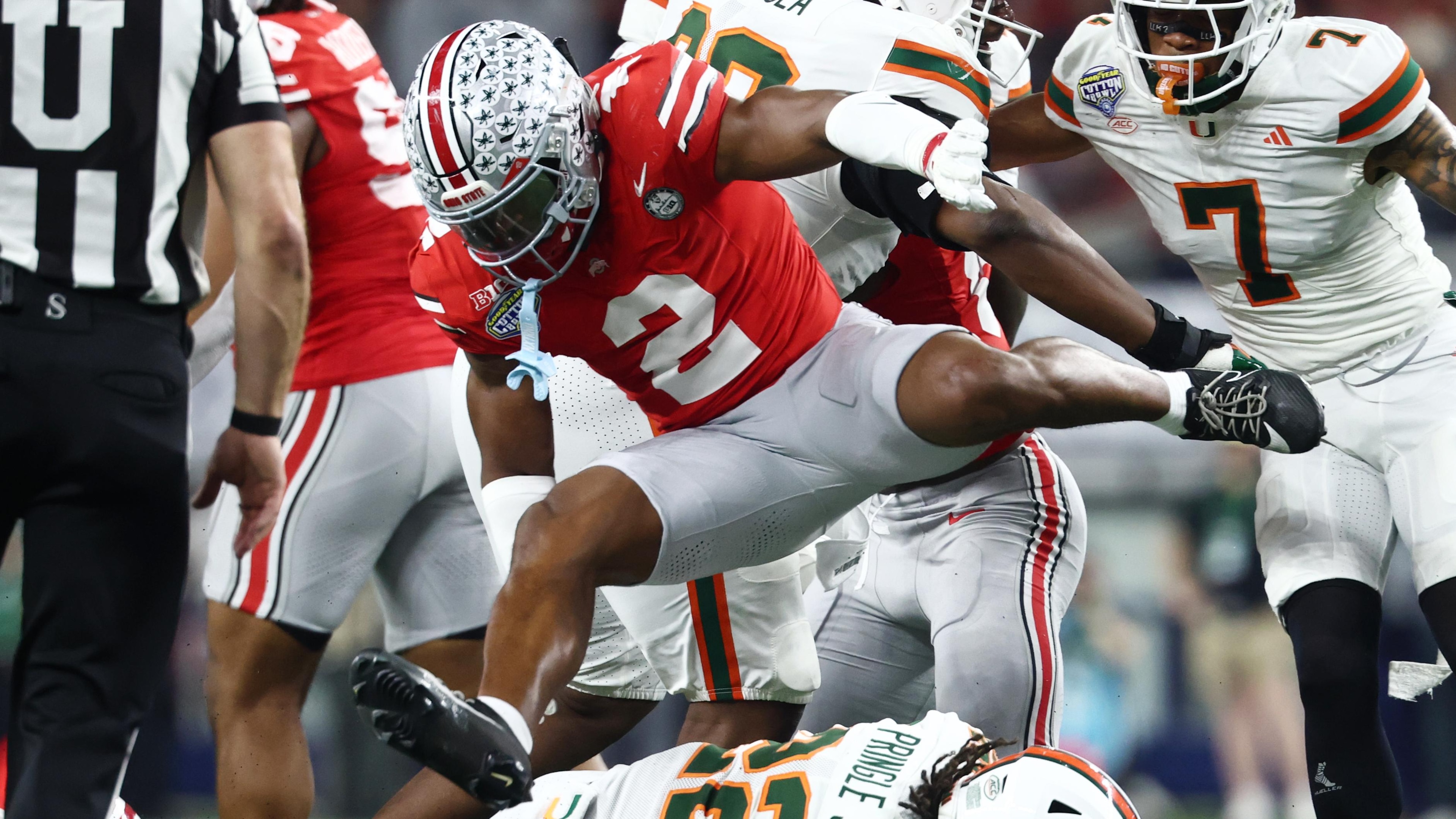 College Football Playoff Quarterfinal - Goodyear Cotton Bowl Classic: Miami v Ohio State College Football Playoff Quarterfinal - Goodyear Cotton Bowl Classic: Miami v Ohio State