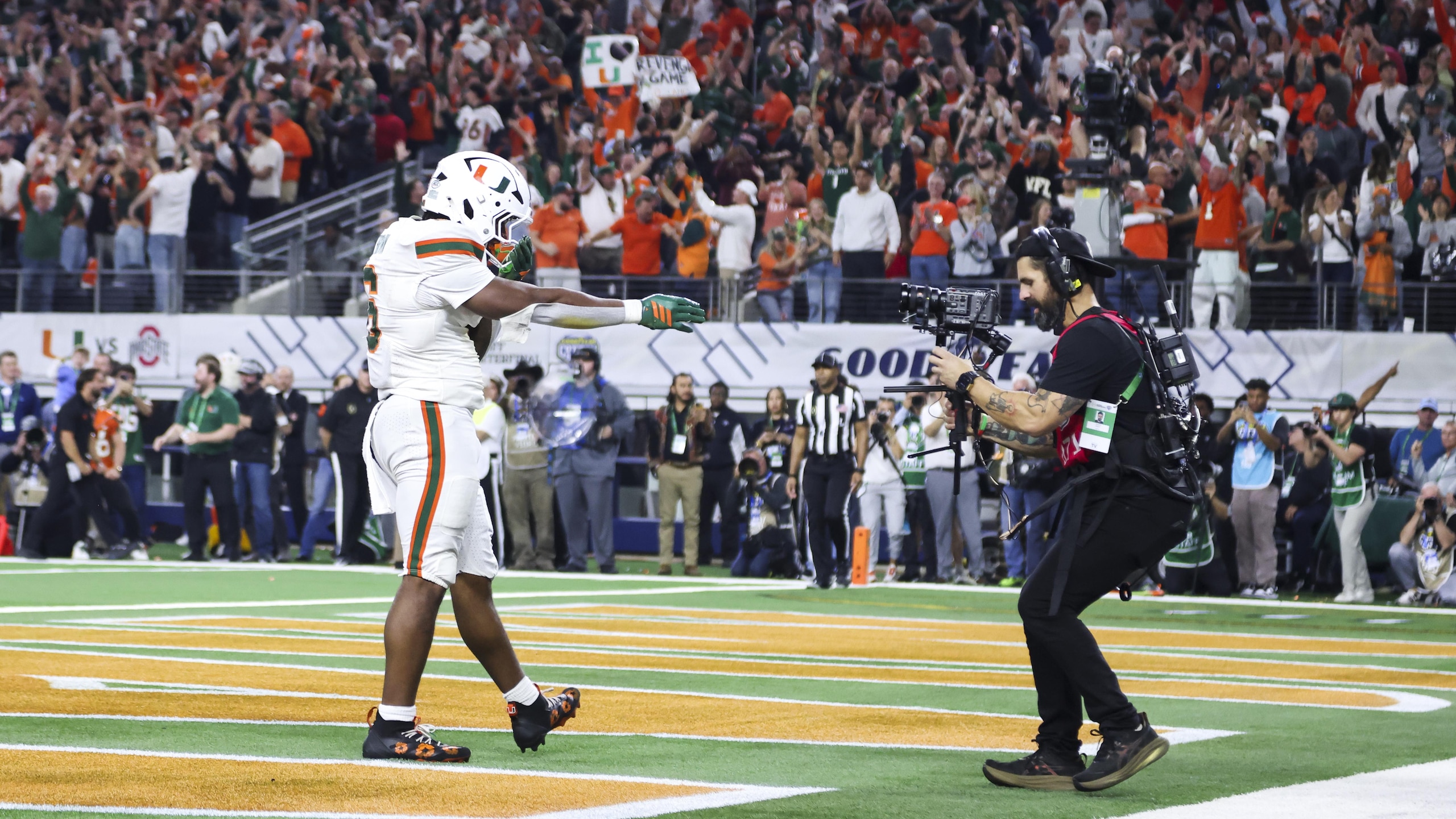 College Football Playoff Quarterfinal - Goodyear Cotton Bowl Classic: Miami v Ohio State College Football Playoff Quarterfinal - Goodyear Cotton Bowl Classic: Miami v Ohio State