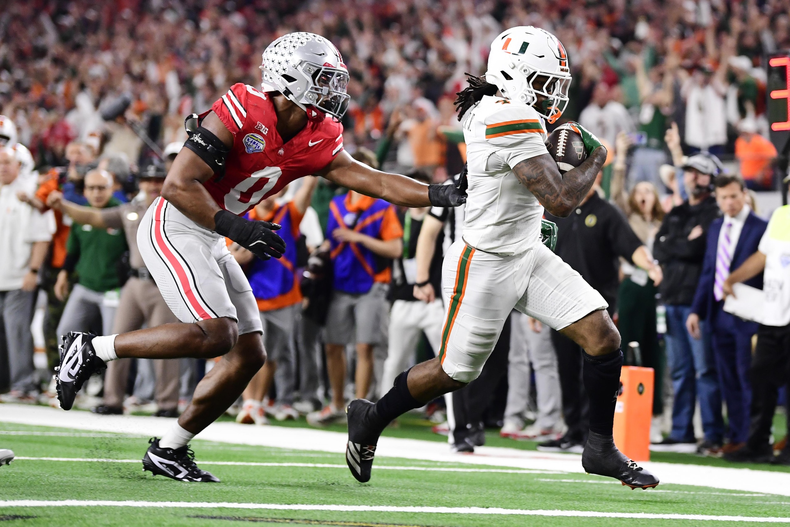 College Football Playoff Quarterfinal - Goodyear Cotton Bowl Classic: Miami v Ohio State College Football Playoff Quarterfinal - Goodyear Cotton Bowl Classic: Miami v Ohio State