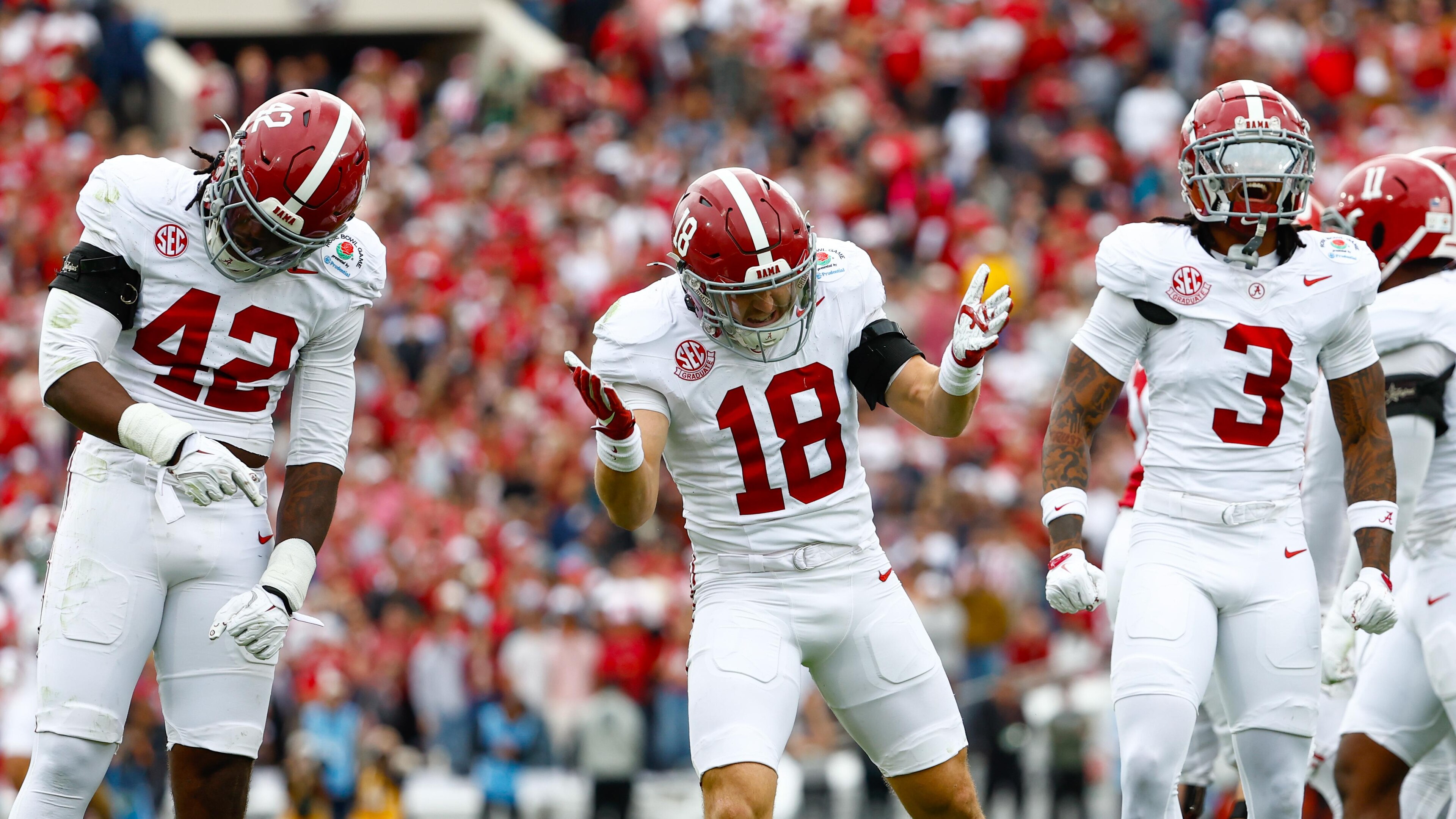 College Football Playoff Quarterfinal - Rose Bowl Presented by Prudential: Alabama v Indiana College Football Playoff Quarterfinal - Rose Bowl Presented by Prudential: Alabama v Indiana