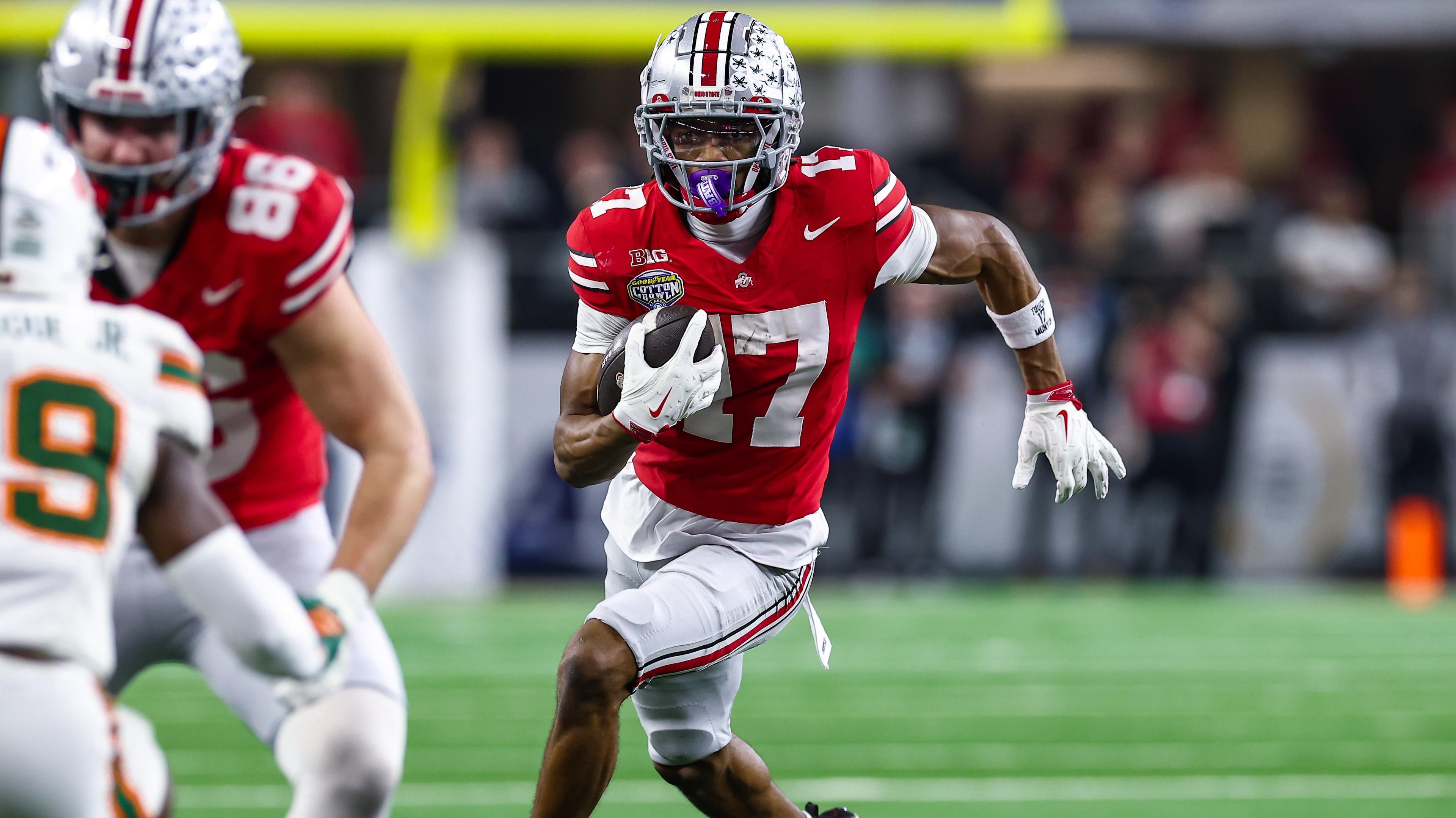 COLLEGE FOOTBALL: DEC 31 College Football Playoff Quarterfinal at the Goodyear Cotton Bowl Classic Miami vs Ohio State COLLEGE FOOTBALL: DEC 31 College Football Playoff Quarterfinal at the Goodyear Cotton Bowl Classic Miami vs Ohio State