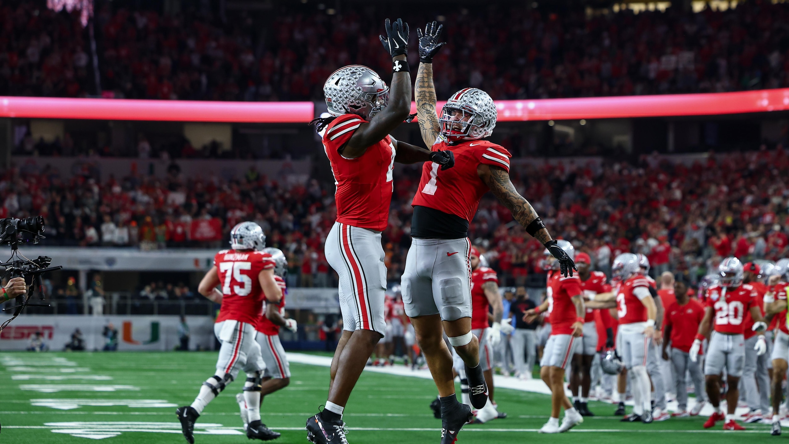 COLLEGE FOOTBALL: DEC 31 College Football Playoff Quarterfinal at the Goodyear Cotton Bowl Classic Miami vs Ohio State COLLEGE FOOTBALL: DEC 31 College Football Playoff Quarterfinal at the Goodyear Cotton Bowl Classic Miami vs Ohio State