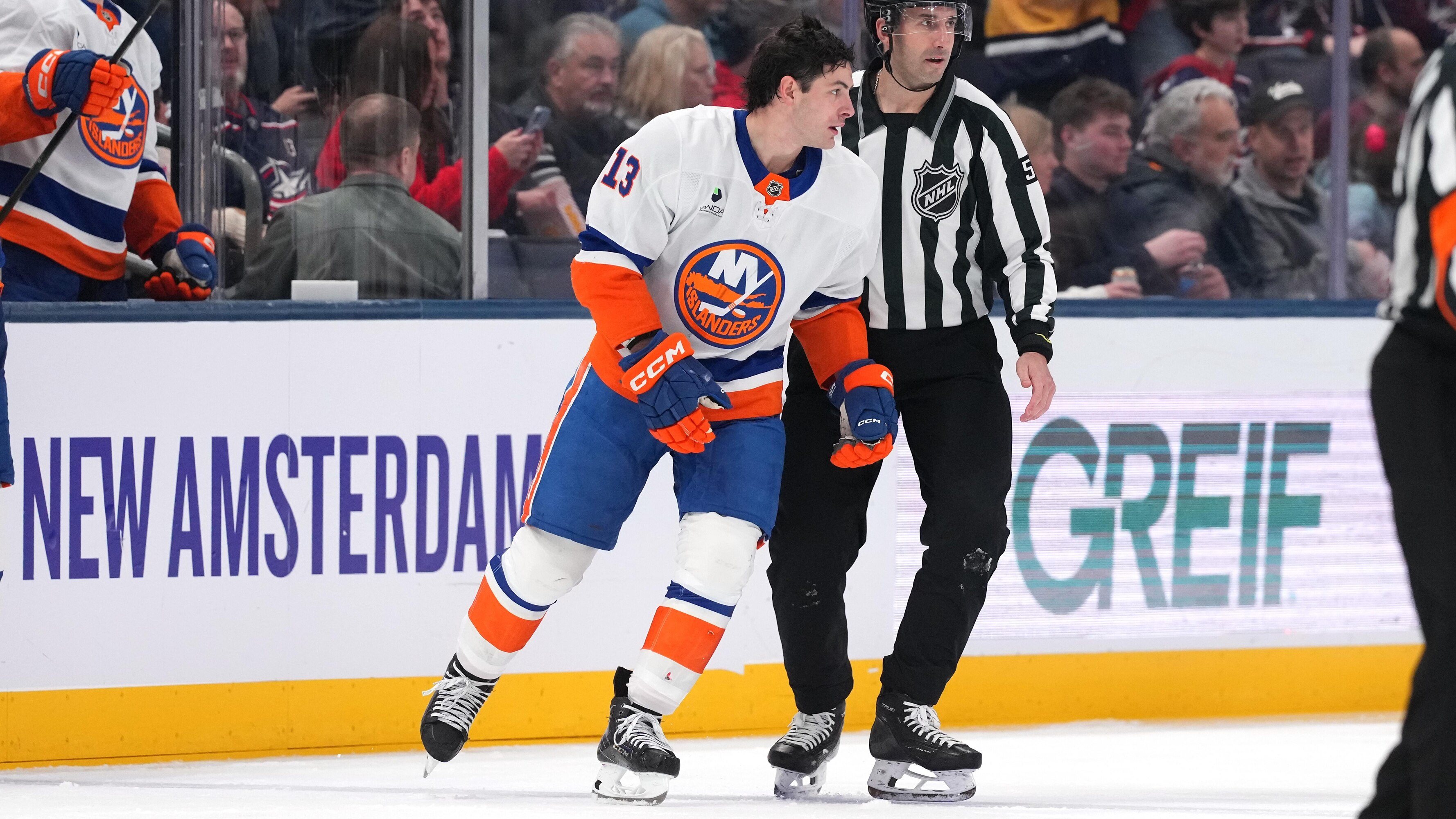 Islanders' Mathew Barzal Fined for Slashing Blue Jackets' Mason Marchment on Video