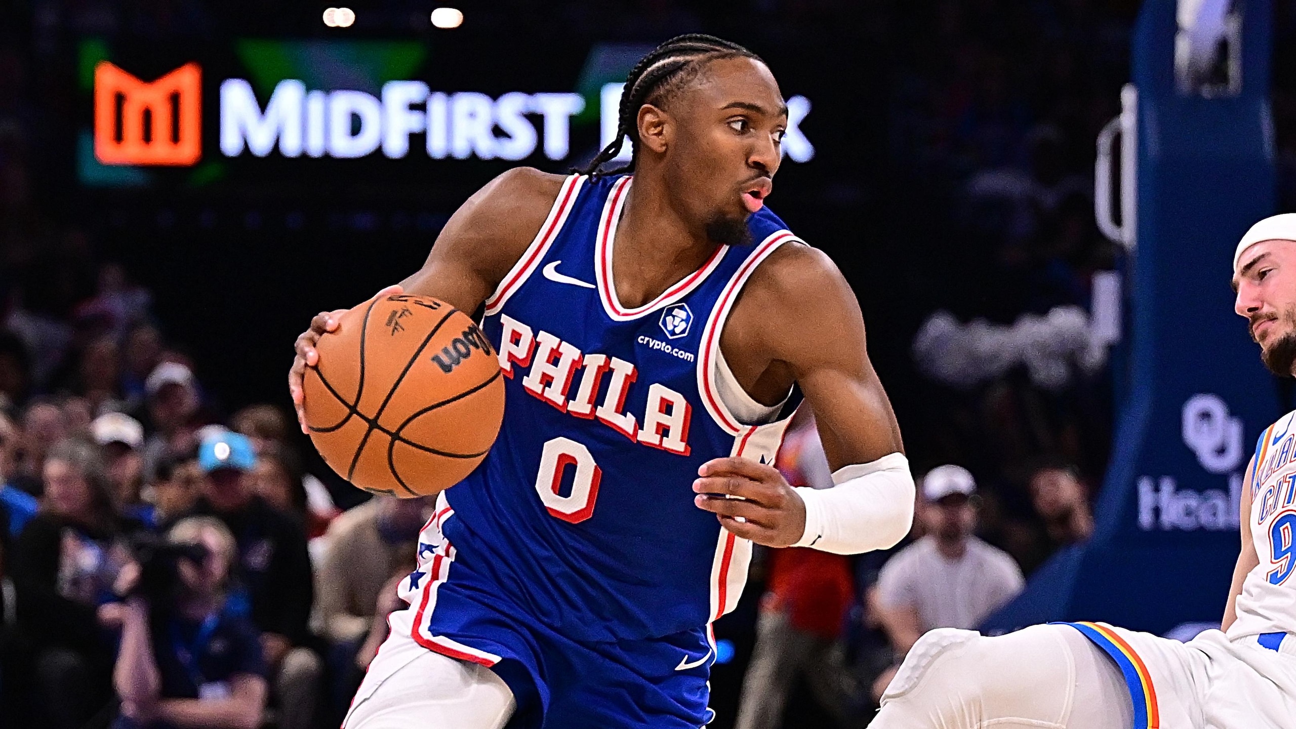 Philadelphia 76ers v Oklahoma City Thunder Philadelphia 76ers v Oklahoma City Thunder