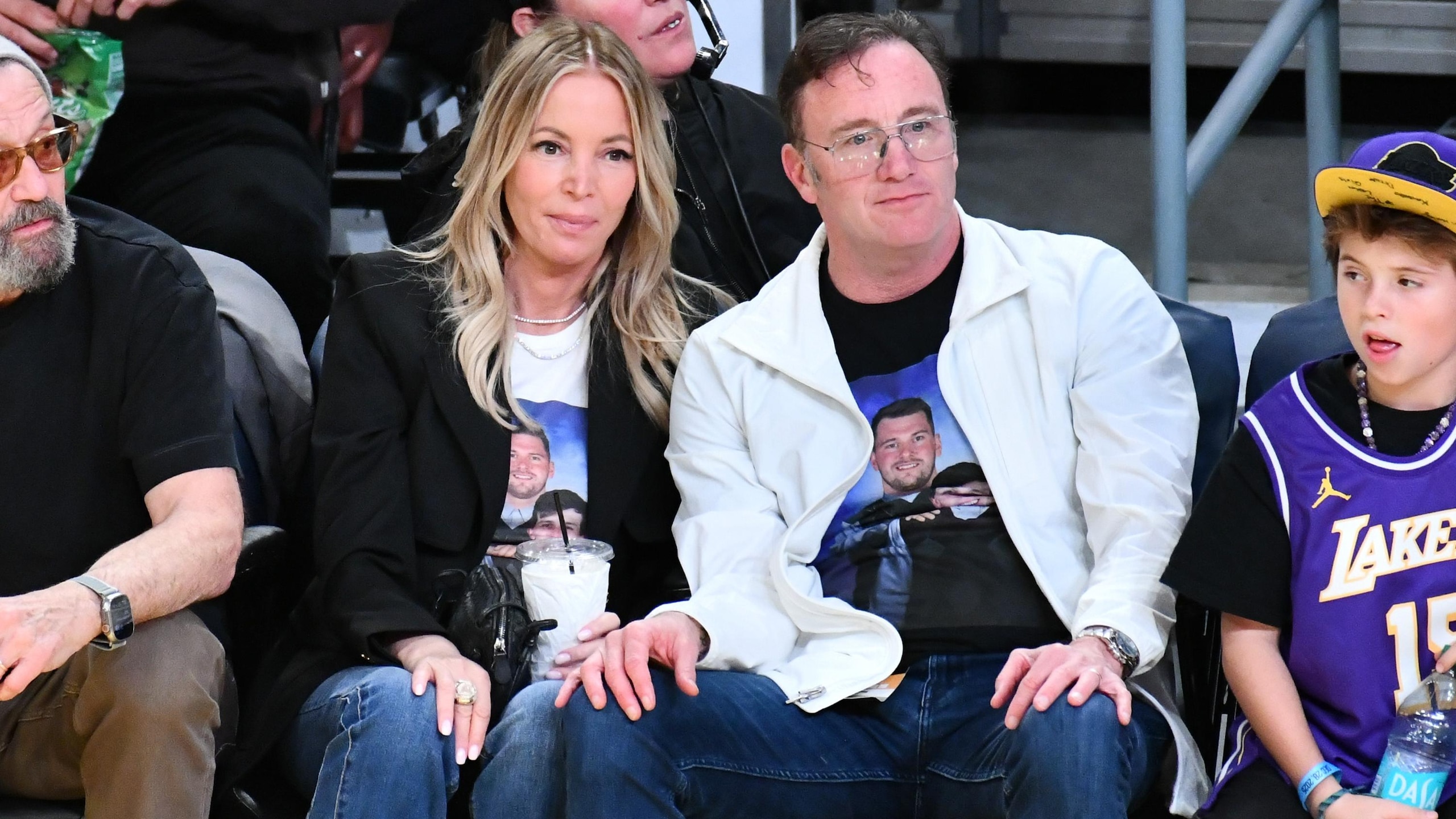 Celebrities At The Los Angeles Lakers Game