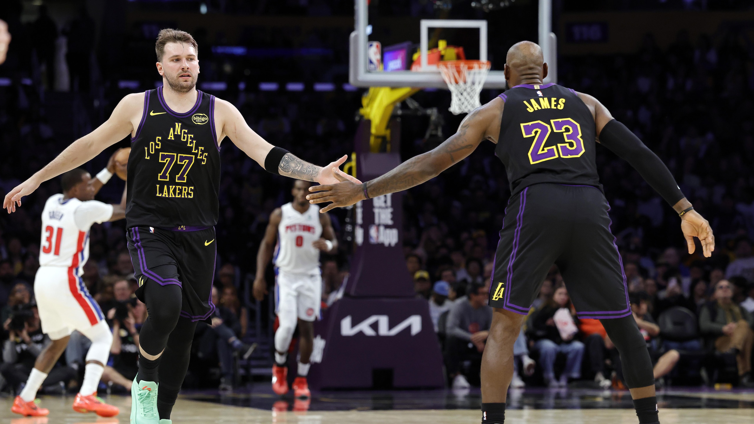 Detroit Pistons v Los Angeles Lakers