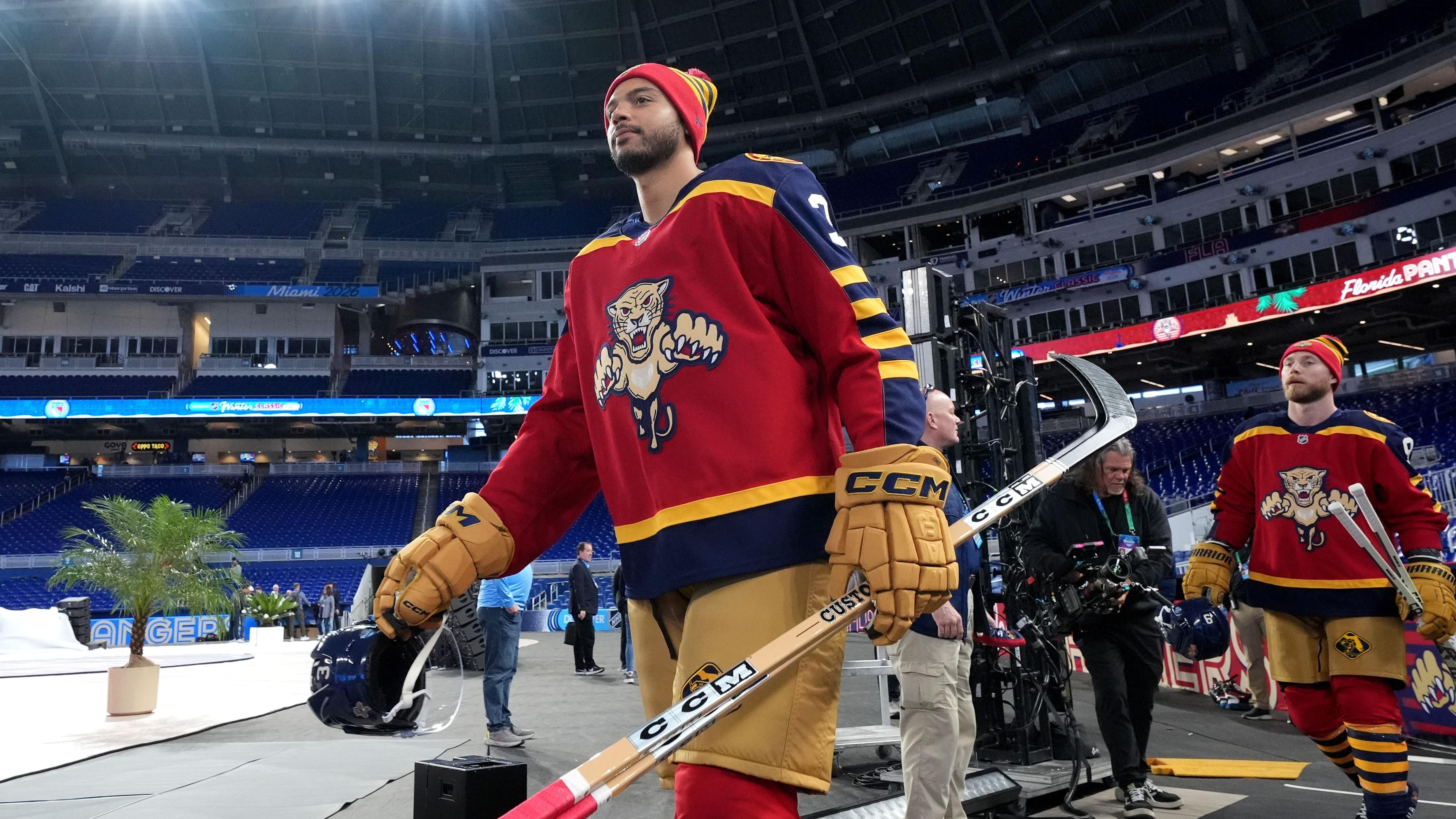 2026 Discover NHL Winter Classic: New York Rangers v Florida Panthers - Practice Day
