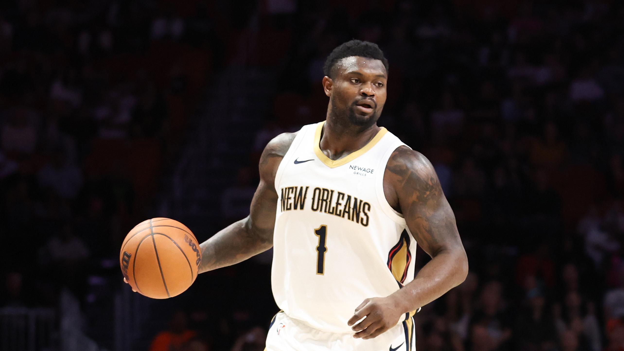 New Orleans Pelicans v Miami Heat New Orleans Pelicans v Miami Heat