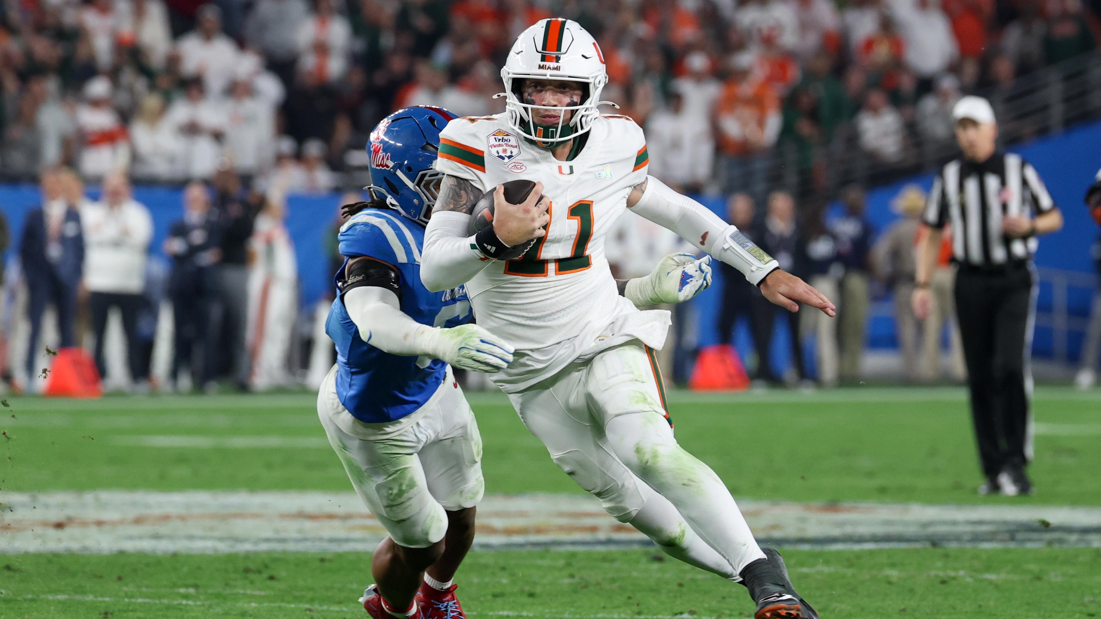 COLLEGE FOOTBALL: JAN 08 College Football Playoff Semifinal at the Vrbo Fiesta Bowl Miami vs Ole Miss