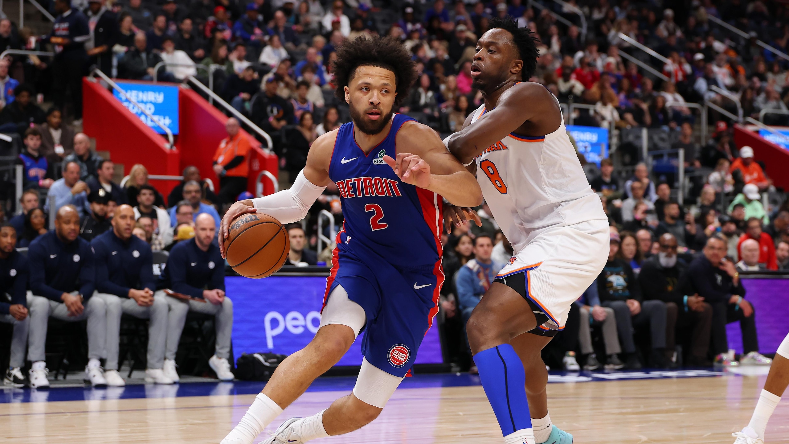 New York Knicks v Detroit Pistons