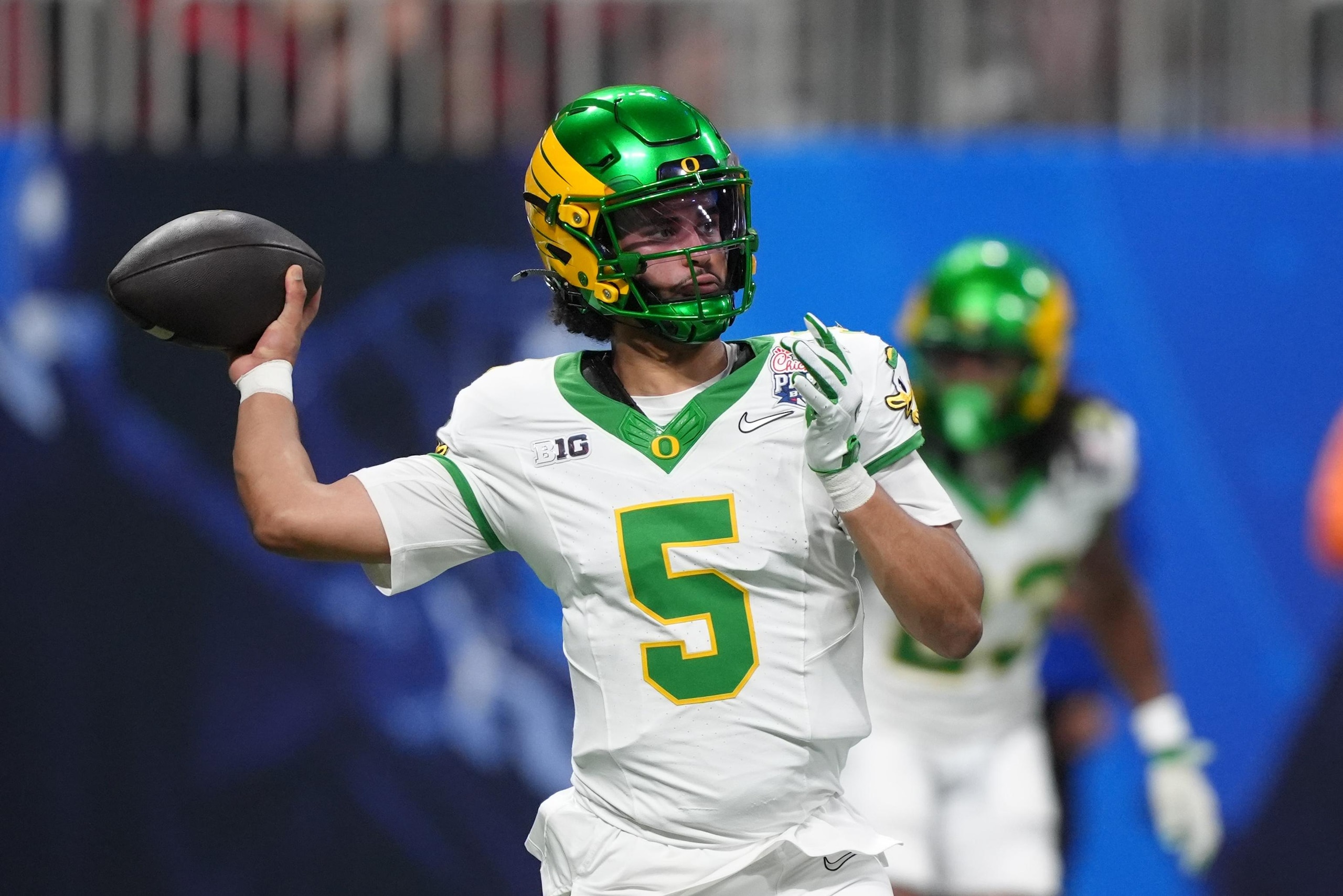 College Football Playoff Semifinal - Chick-fil-A Peach Bowl: Oregon v Indiana College Football Playoff Semifinal - Chick-fil-A Peach Bowl: Oregon v Indiana