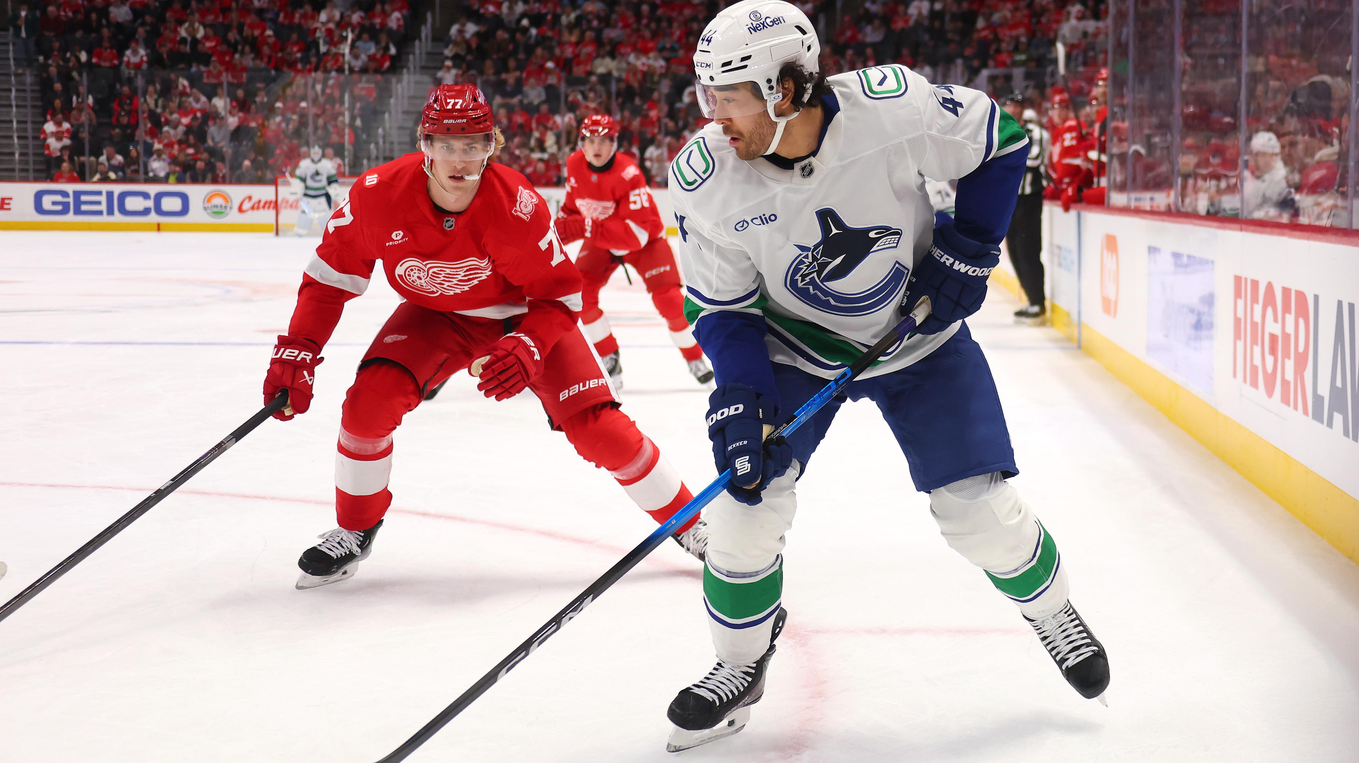 Vancouver Canucks v Detroit Red Wings