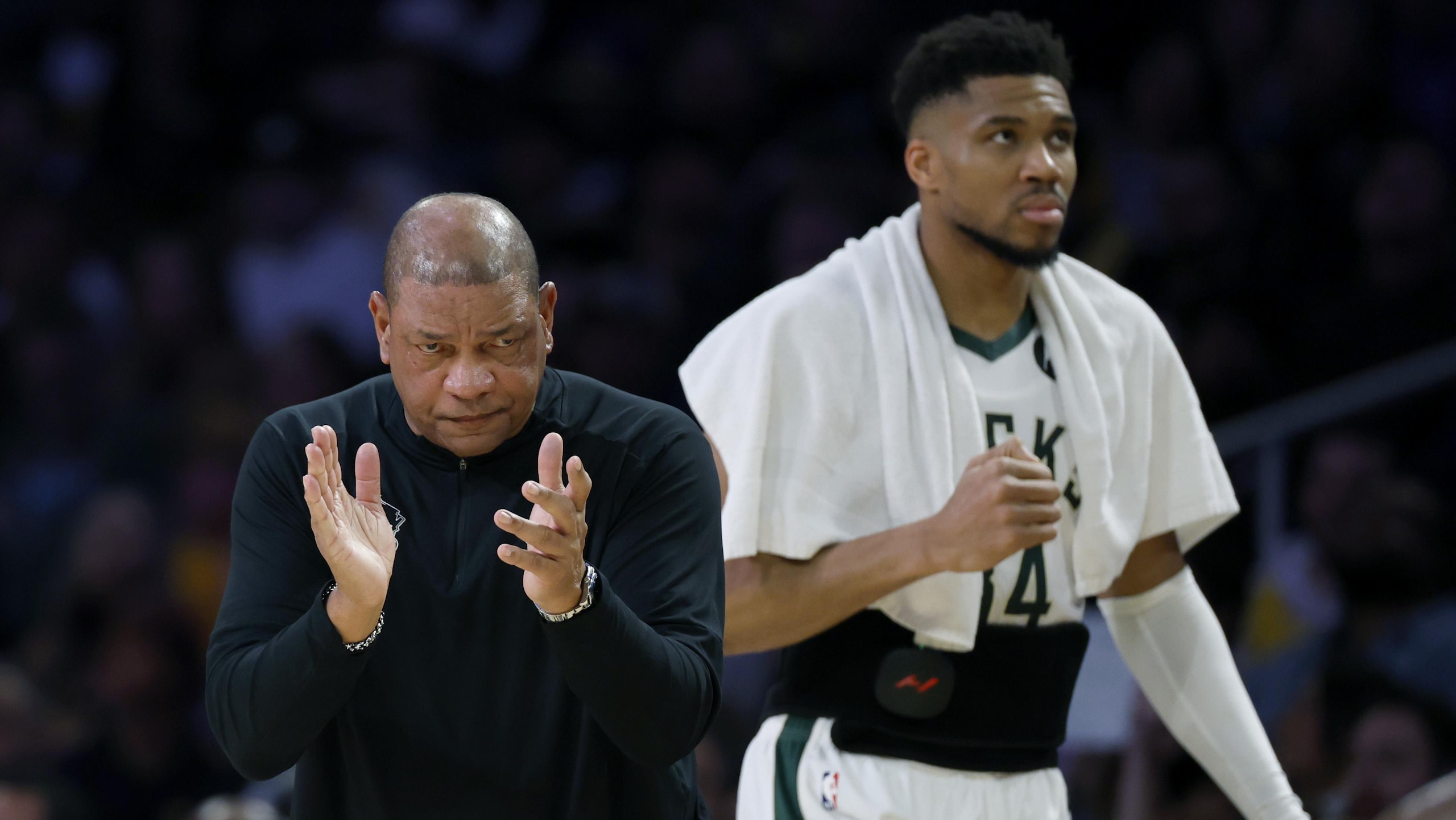 Milwaukee Bucks v Los Angeles Lakers Milwaukee Bucks v Los Angeles Lakers