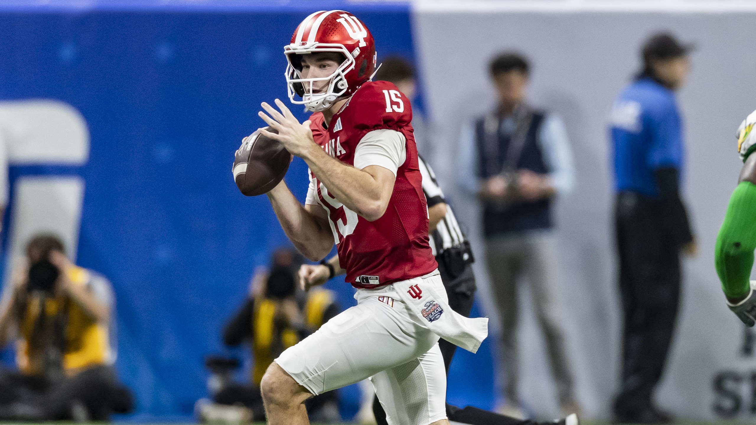 College Football Playoff Semifinal - Chick-fil-A Peach Bowl: Oregon v Indiana College Football Playoff Semifinal - Chick-fil-A Peach Bowl: Oregon v Indiana
