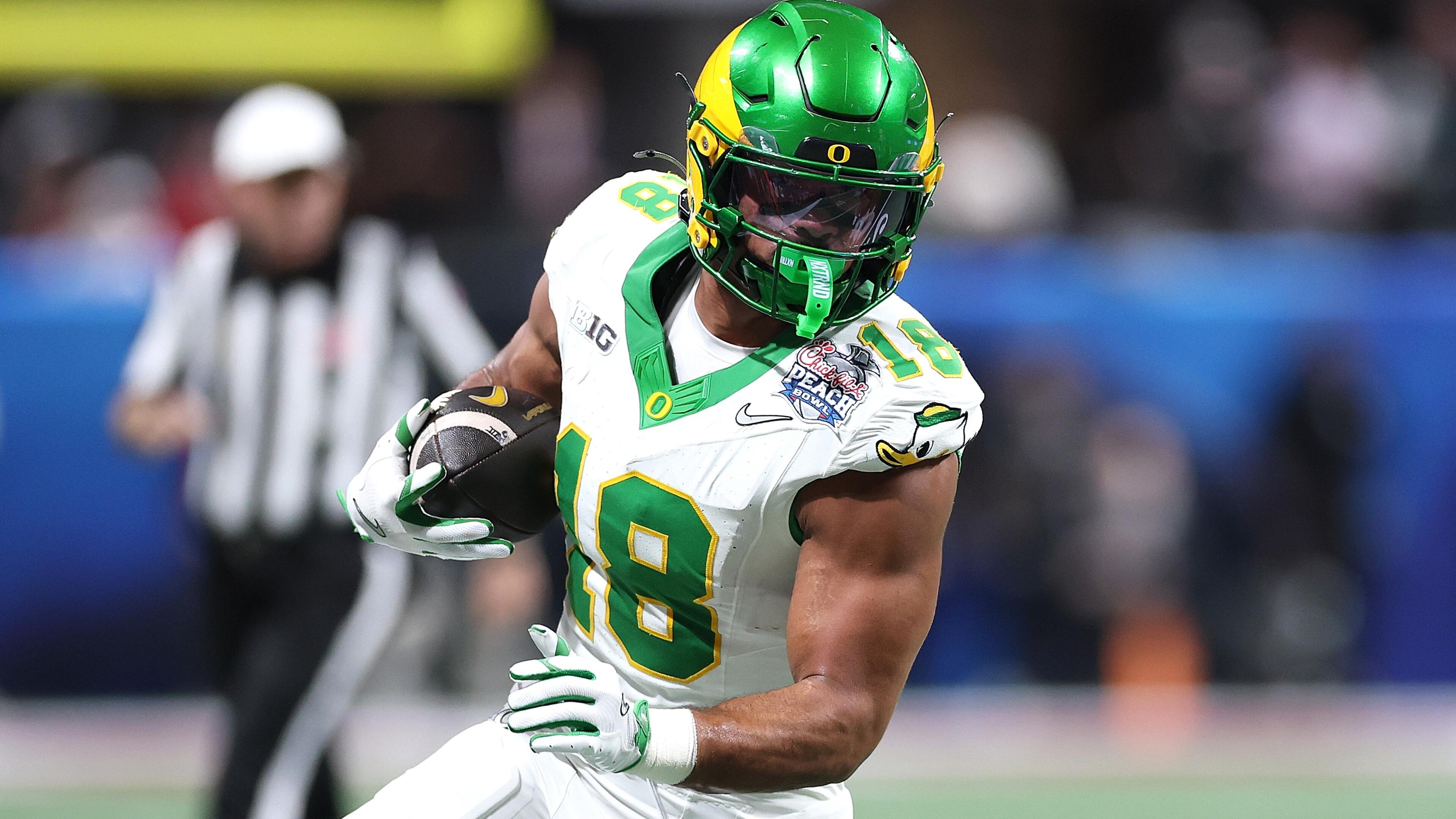 College Football Playoff Semifinal - Chick-fil-A Peach Bowl: Oregon v Indiana College Football Playoff Semifinal - Chick-fil-A Peach Bowl: Oregon v Indiana